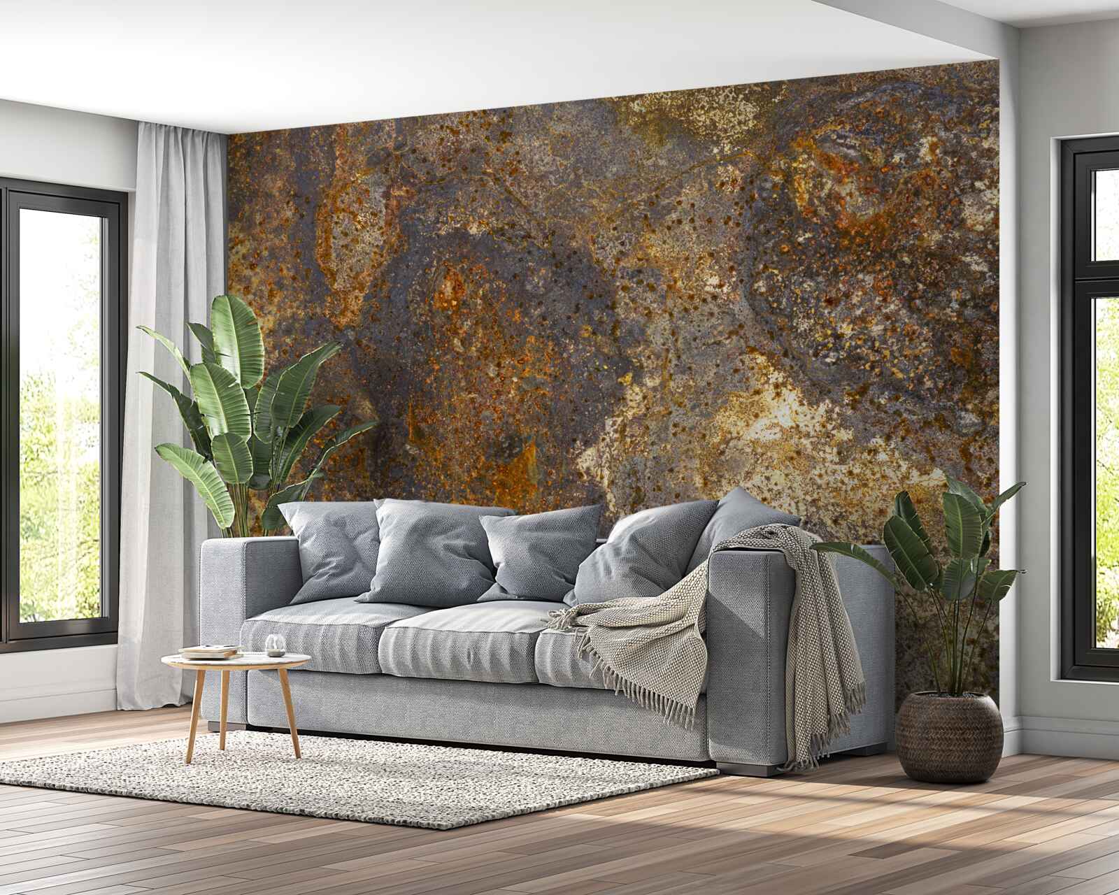 Фотошпалери фарба, яка потріскалася і починає лущитися