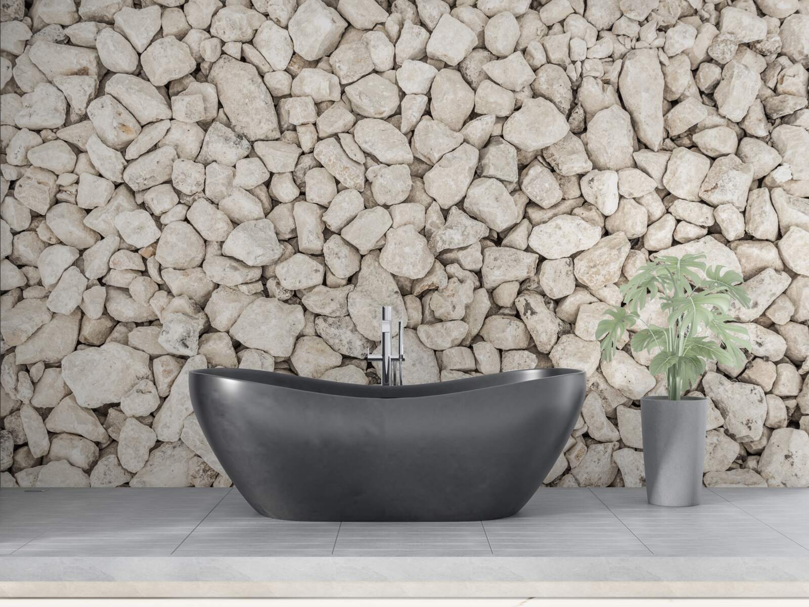 Фотошпалери Білий гравій різного розміру