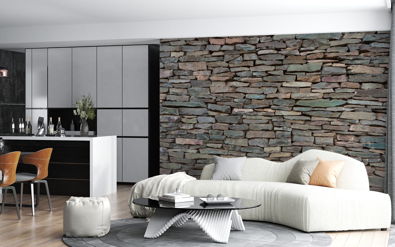 Фотошпалери поздовжня кладка каменю