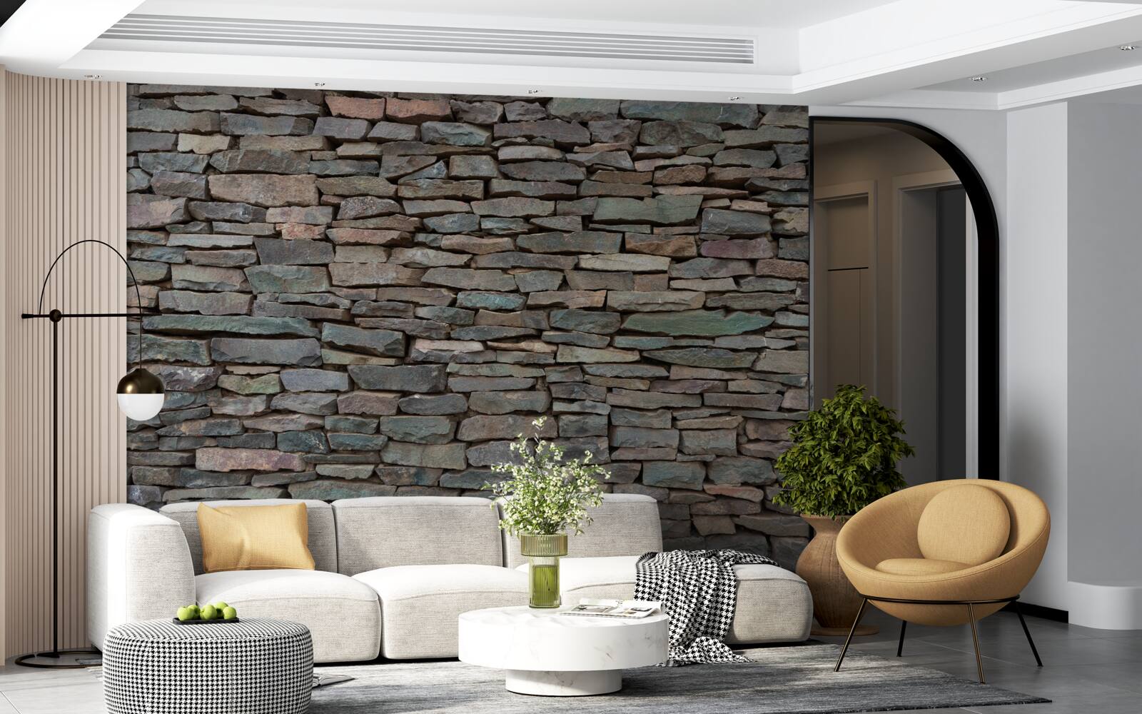 Фотошпалери поздовжня кладка каменю