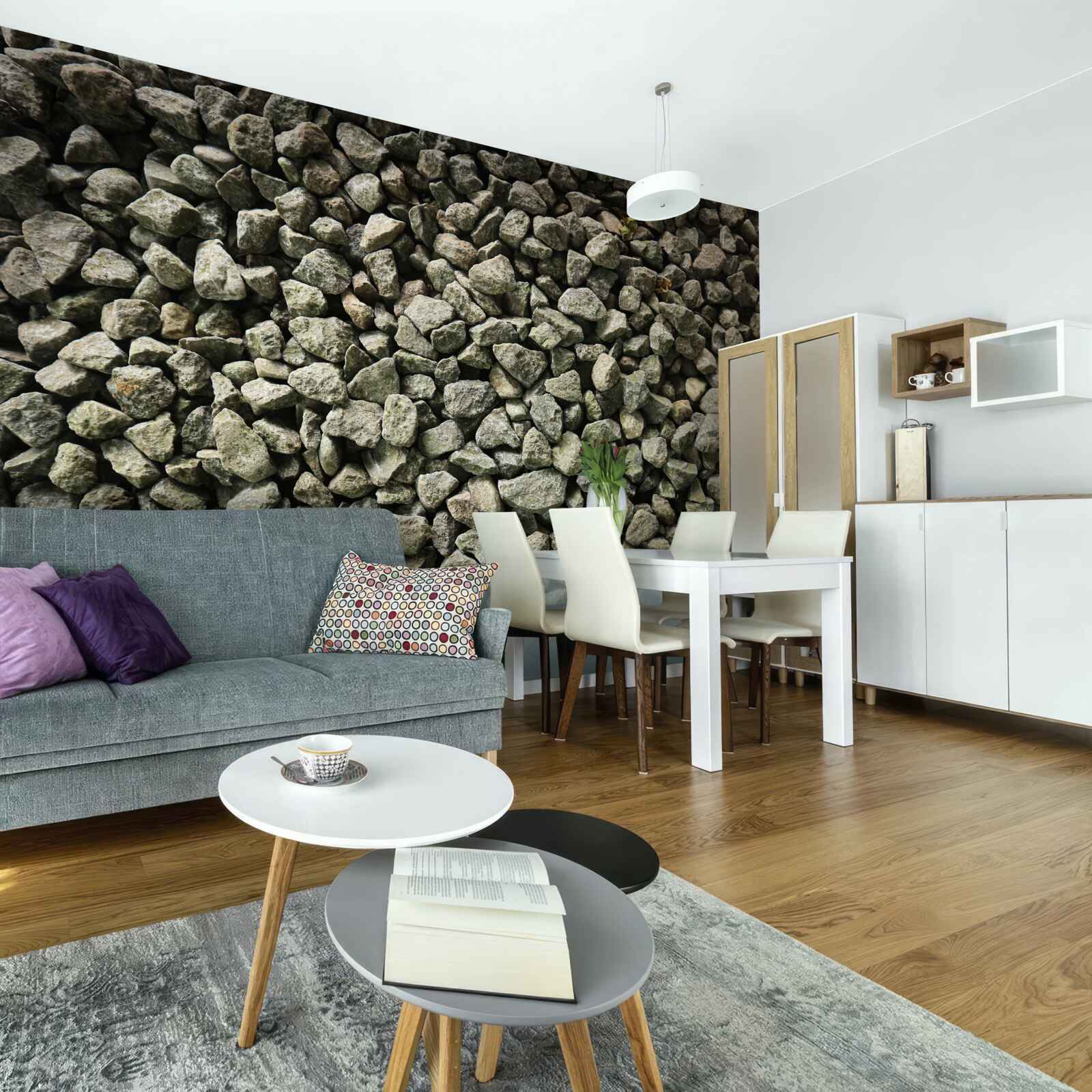 Фотошпалери гравійна стіна