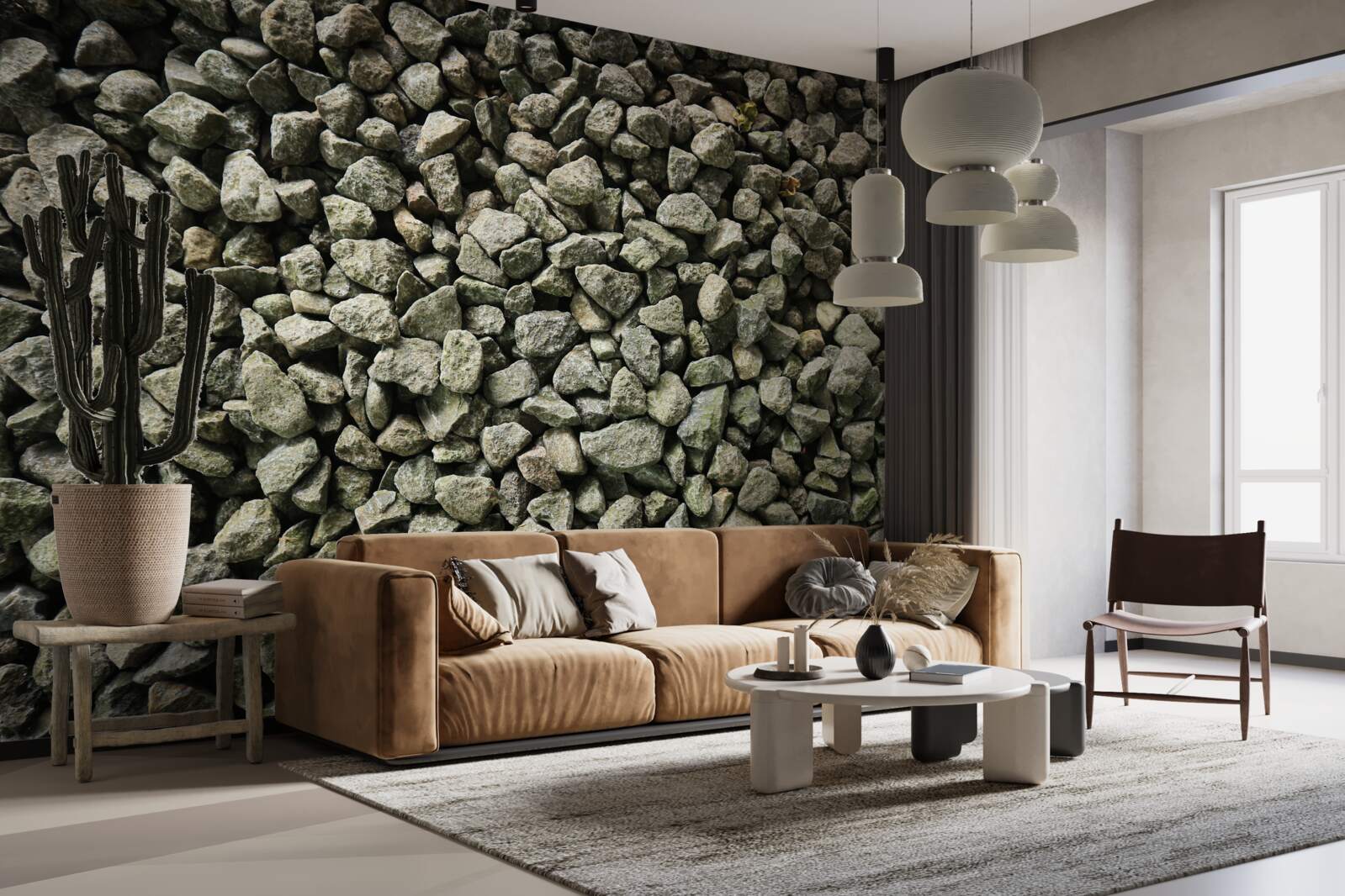 Фотошпалери гравійна стіна