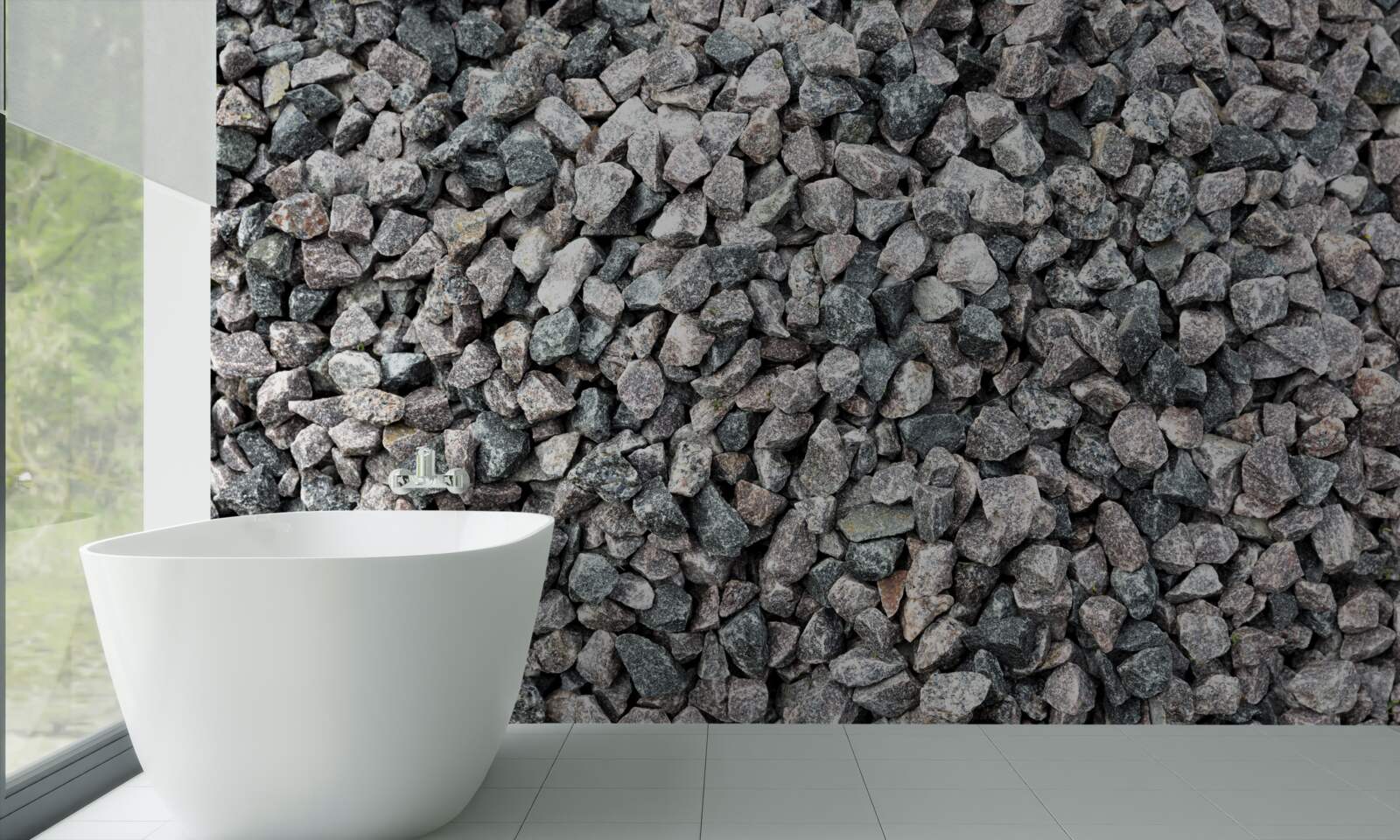 Фотошпалери багато сірих каменів