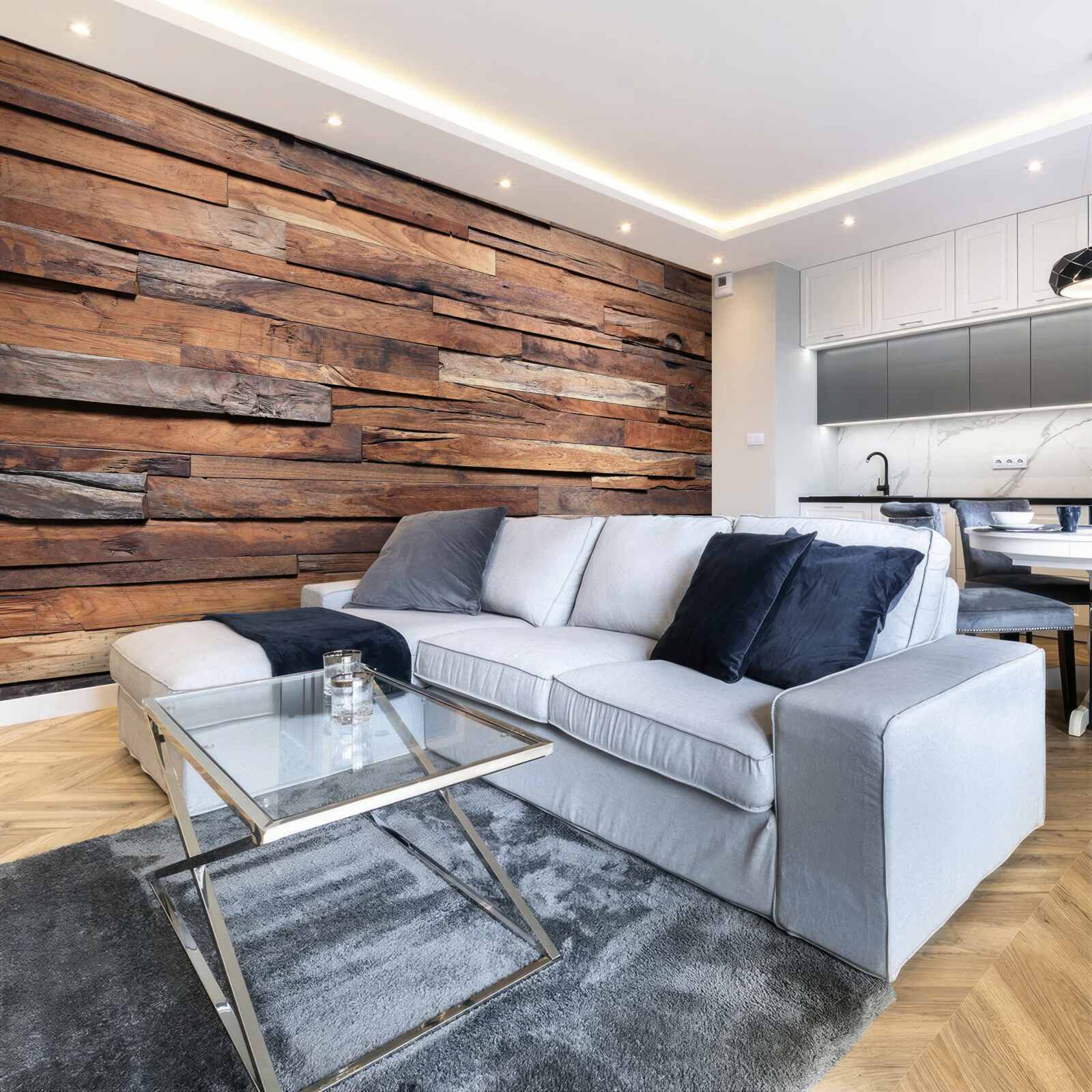 Фотошпалери дерев'яна дошка в старому коричневому відтінку