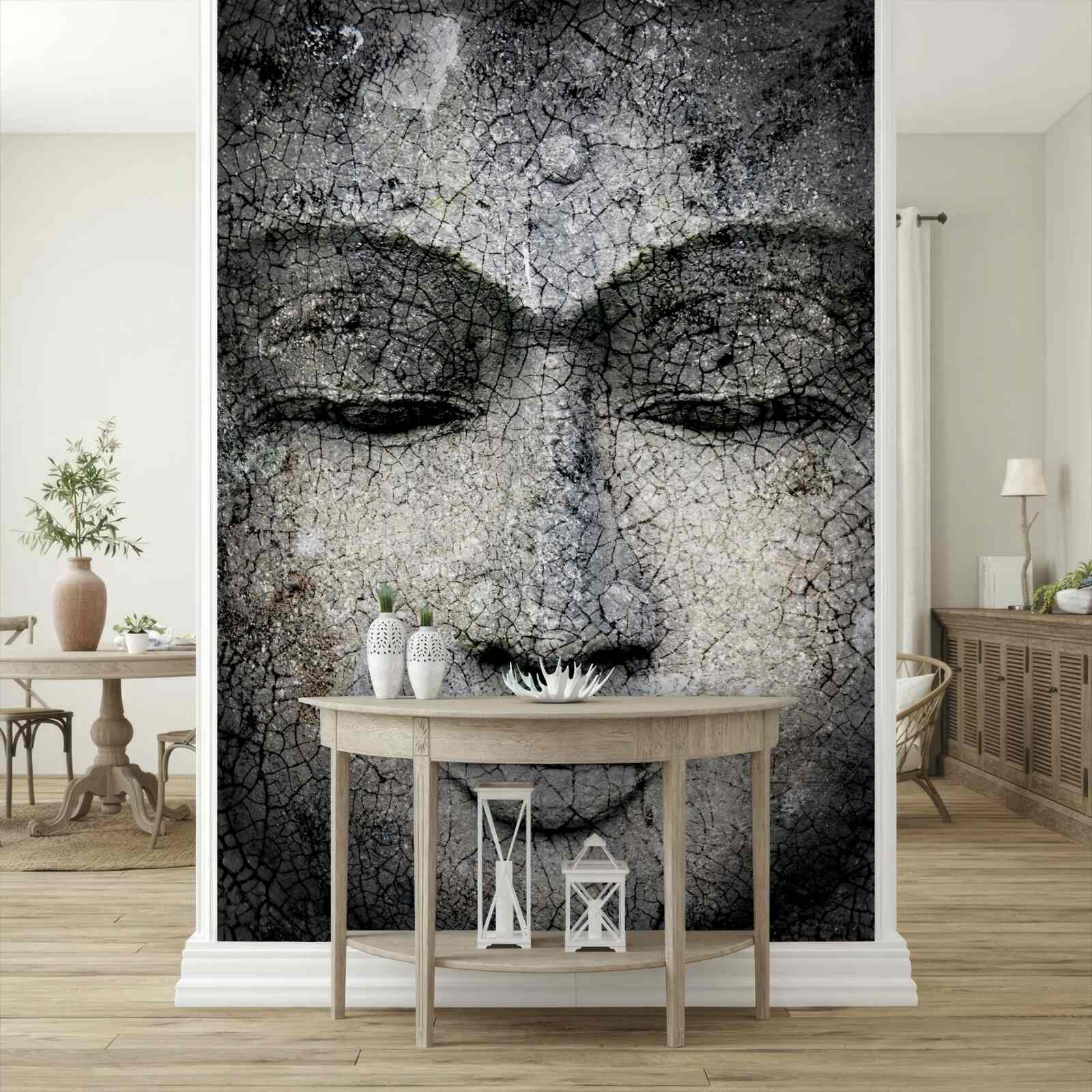 Фотошпалери дивитися на дівчину, як на кам'яне обличчя