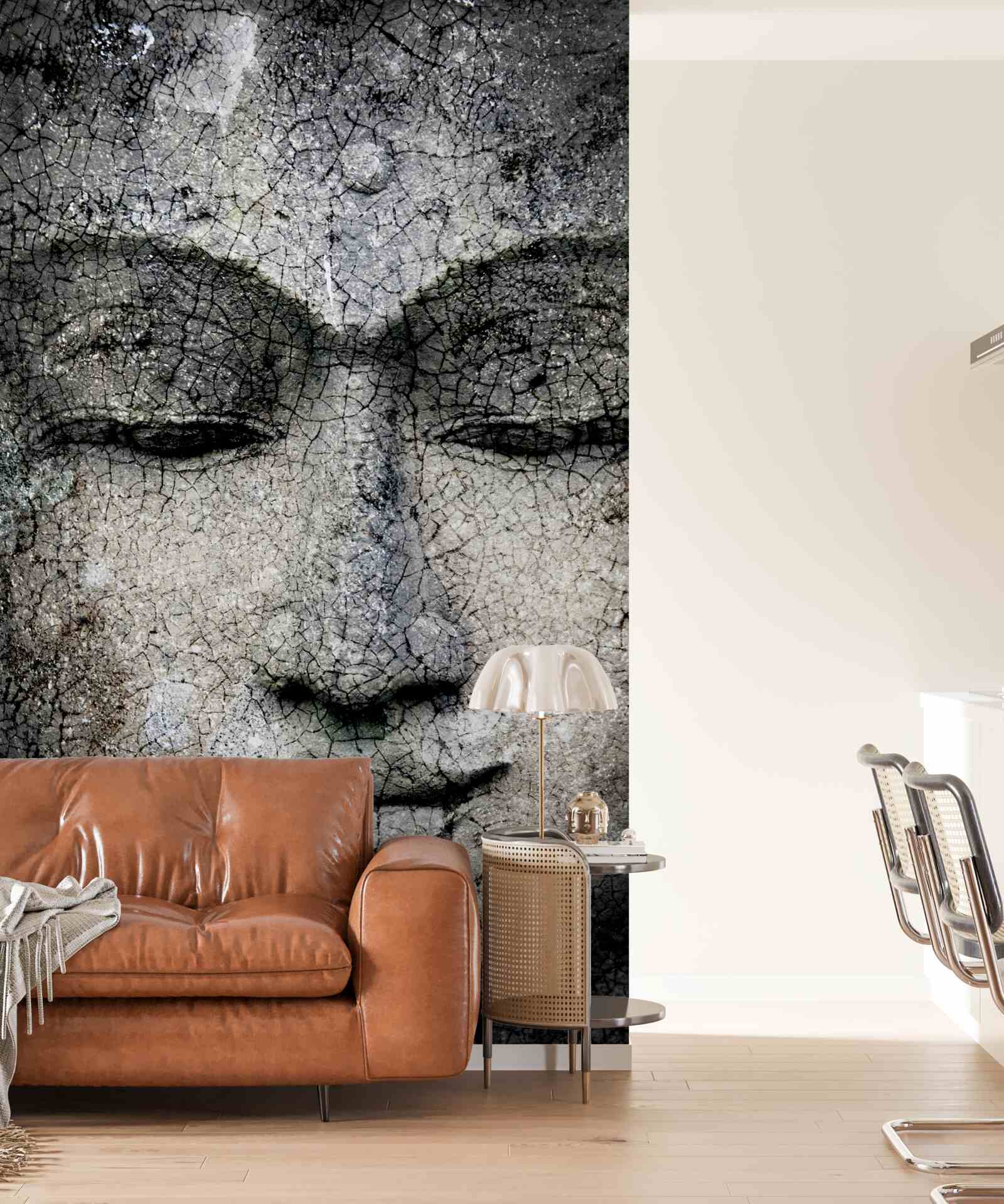 Фотошпалери дивитися на дівчину, як на кам'яне обличчя