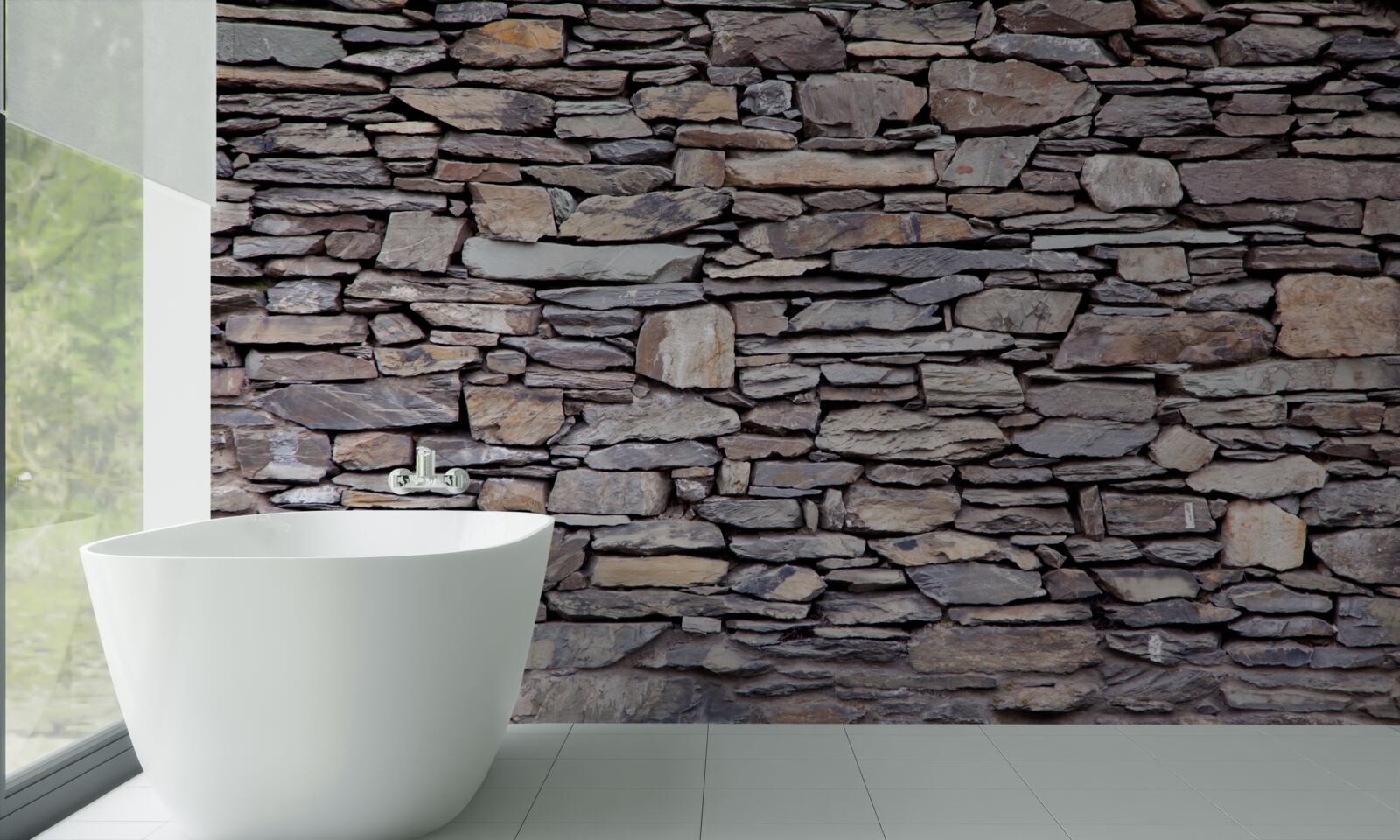 Фотошпалери сіра кам'яна стіна