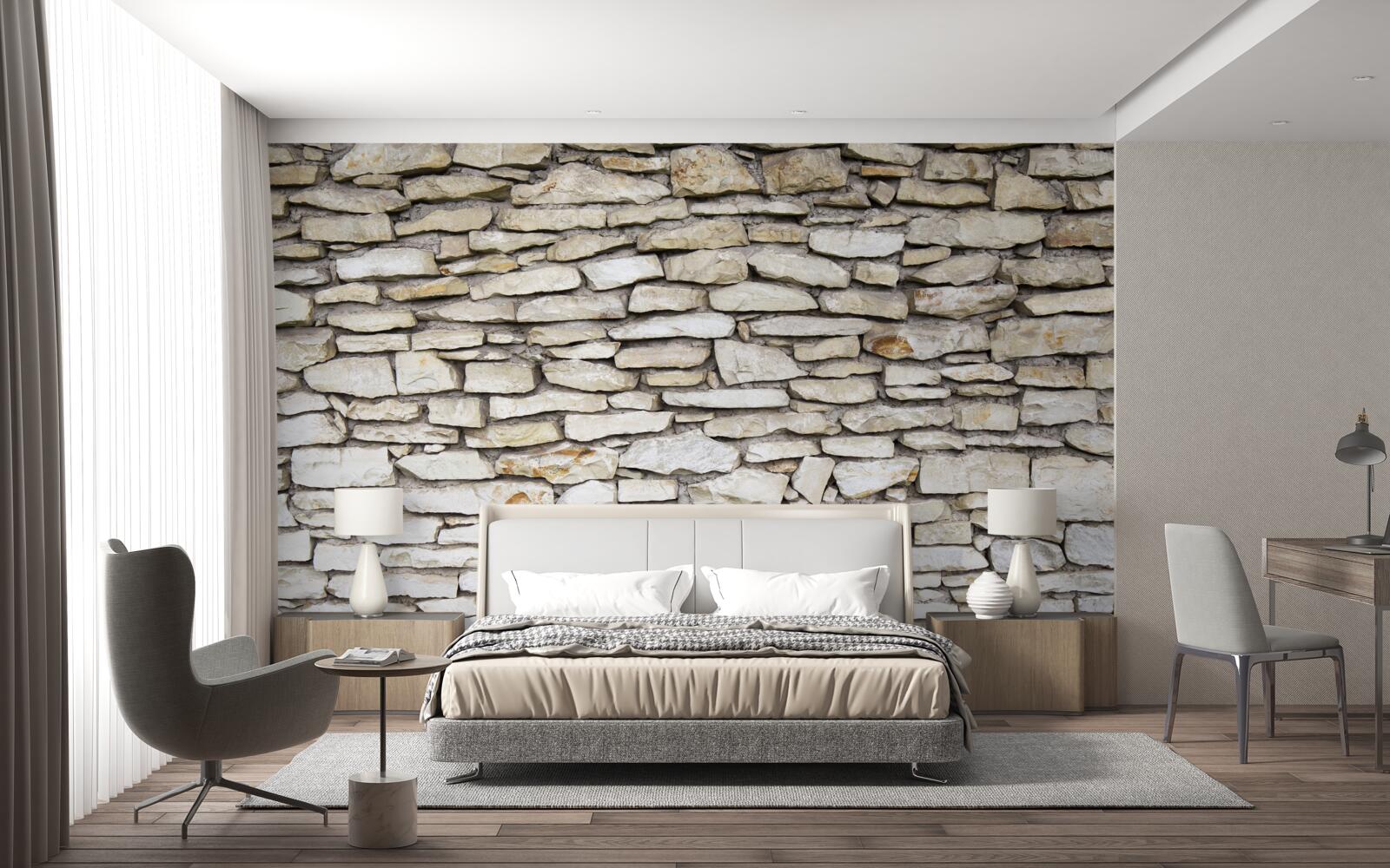 Фотошпалери Стіна зі старого фактурного каменю