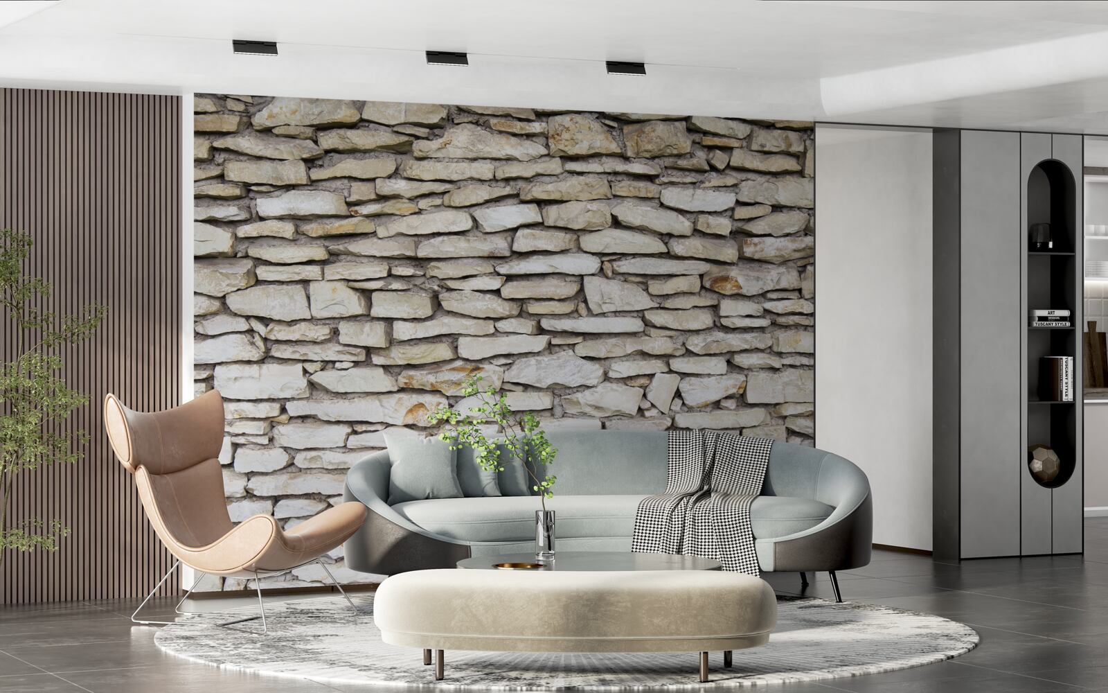 Фотошпалери Стіна зі старого фактурного каменю