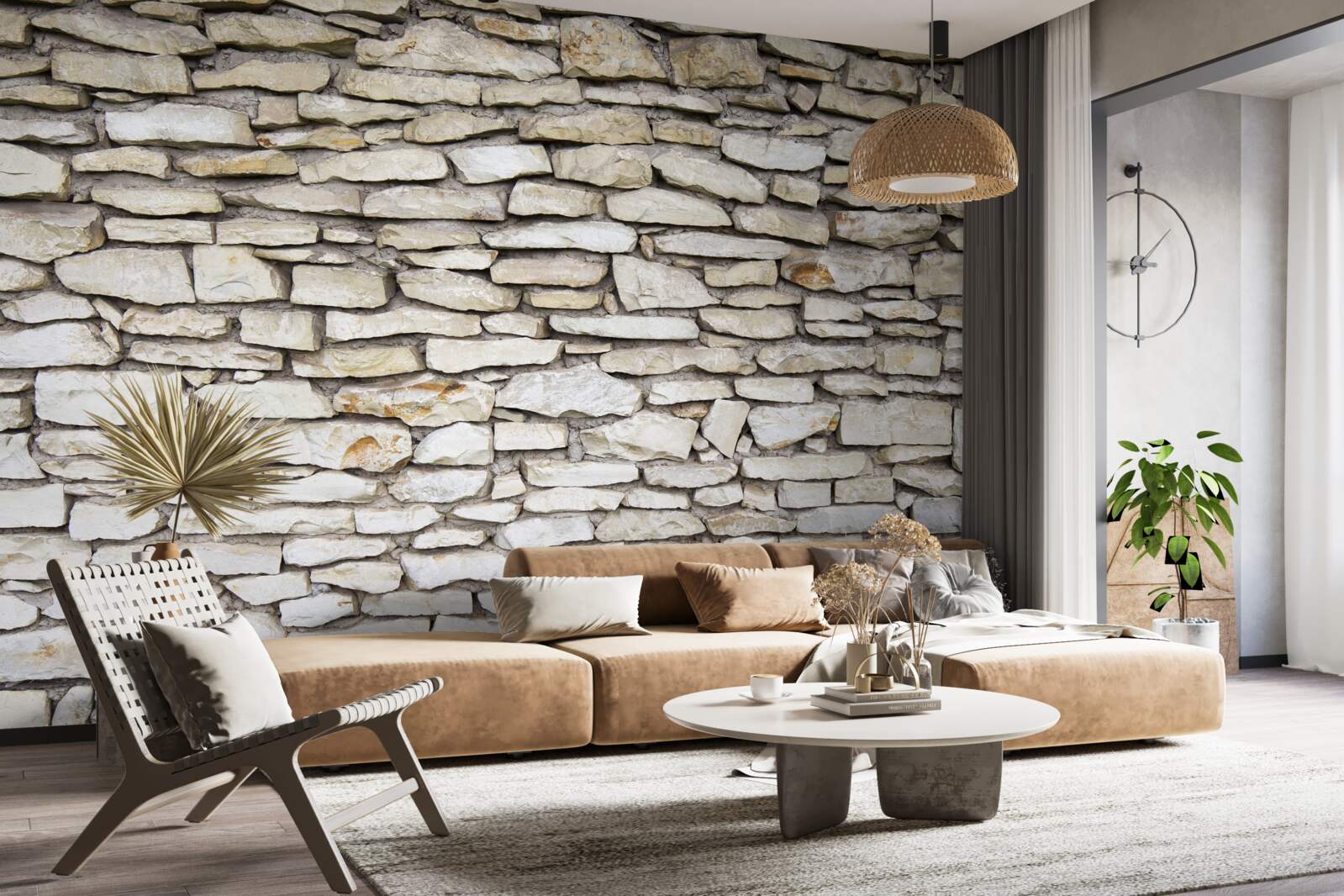 Фотошпалери Стіна зі старого фактурного каменю