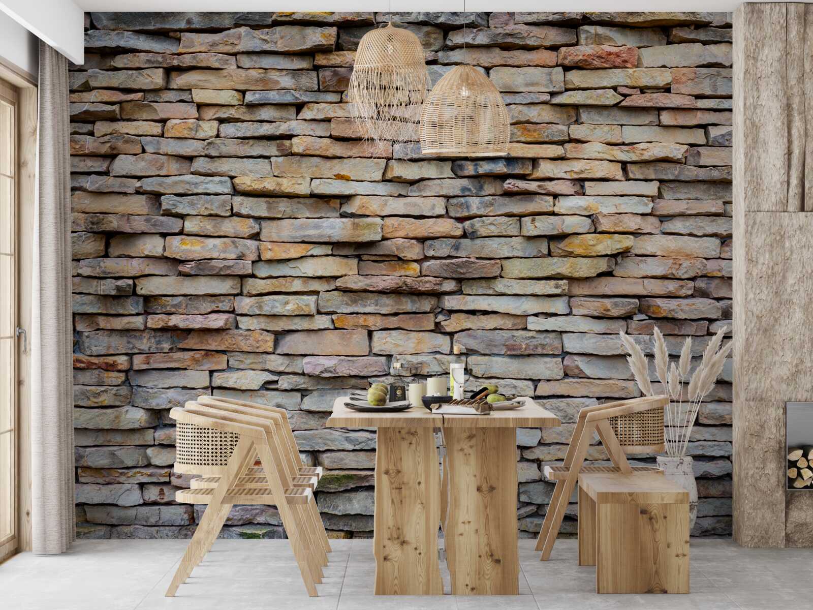 Фотошпалери конструкція кам'яної стіни