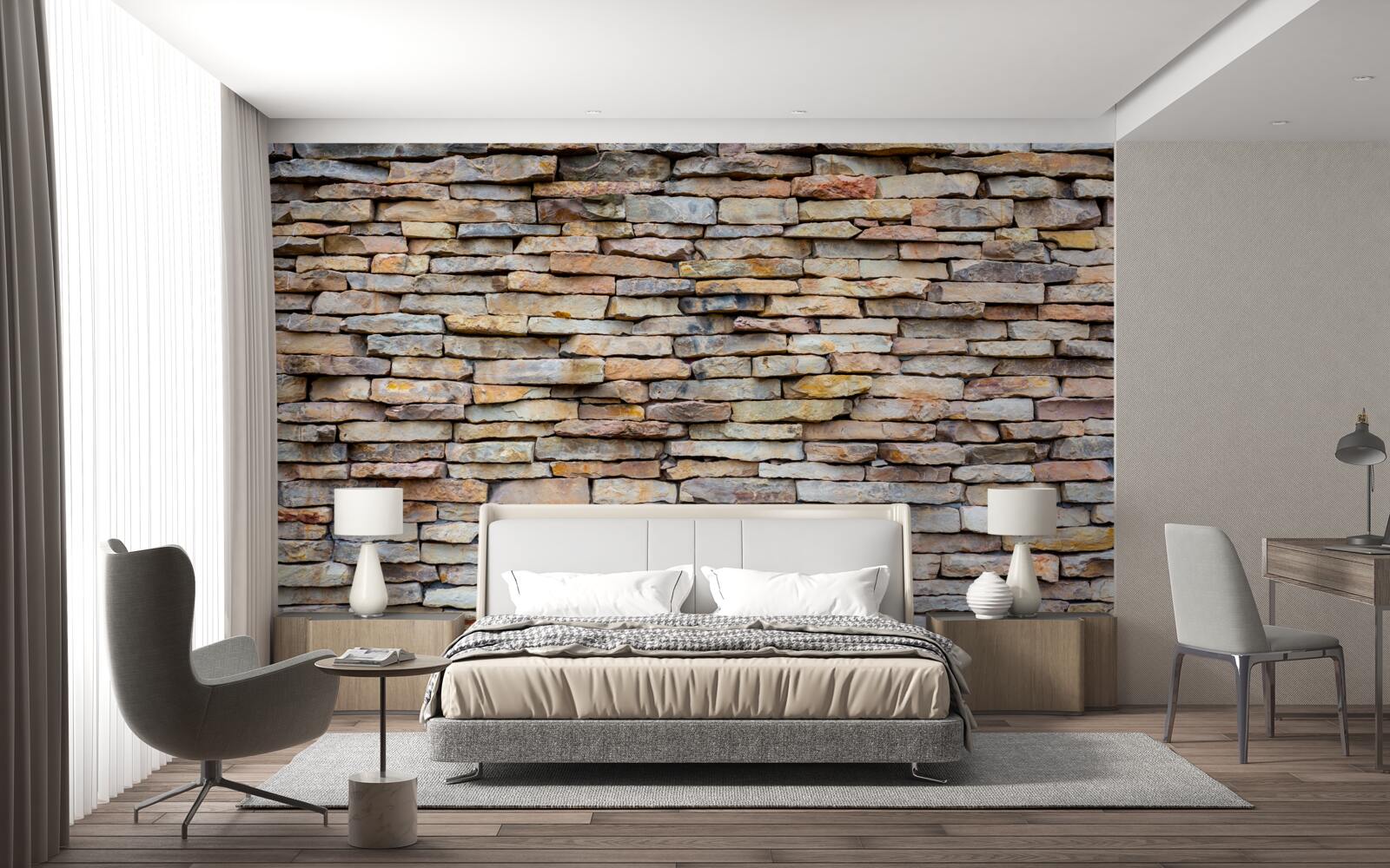 Фотошпалери конструкція кам'яної стіни