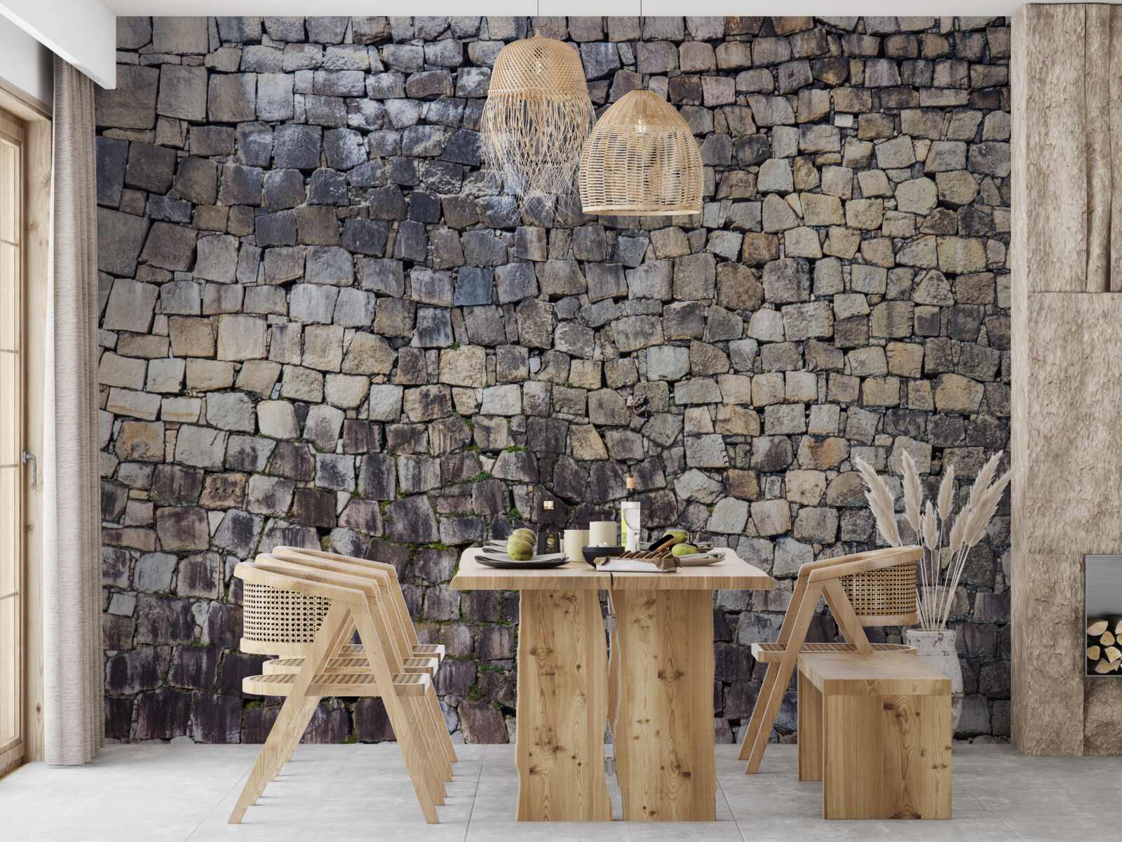 Фотошпалери Середньовічна стіна зі старого каменю