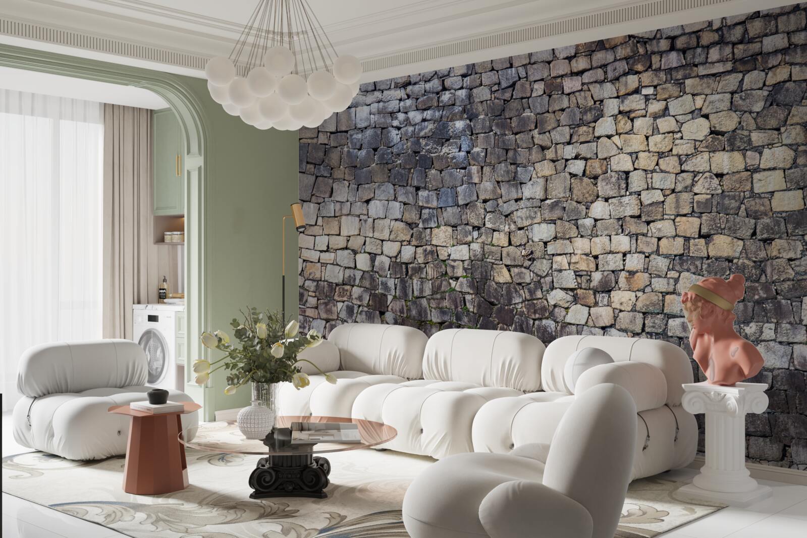 Фотошпалери Середньовічна стіна зі старого каменю