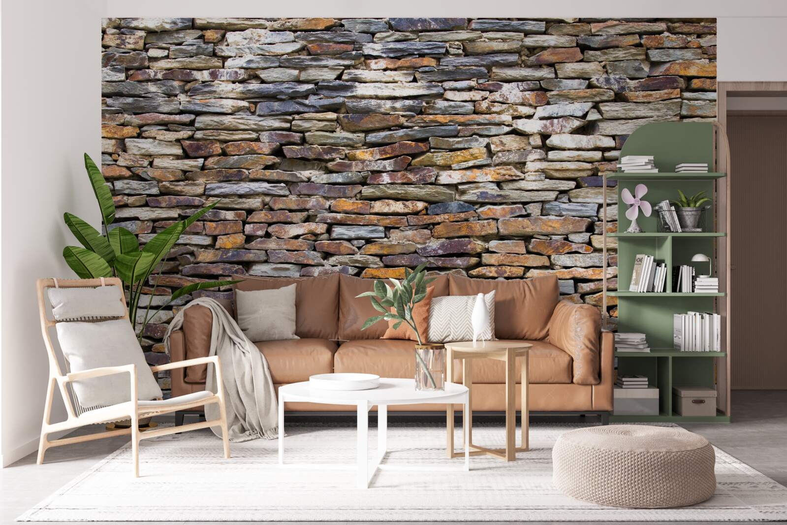 Фотошпалери бар'єр з чорного шиферу