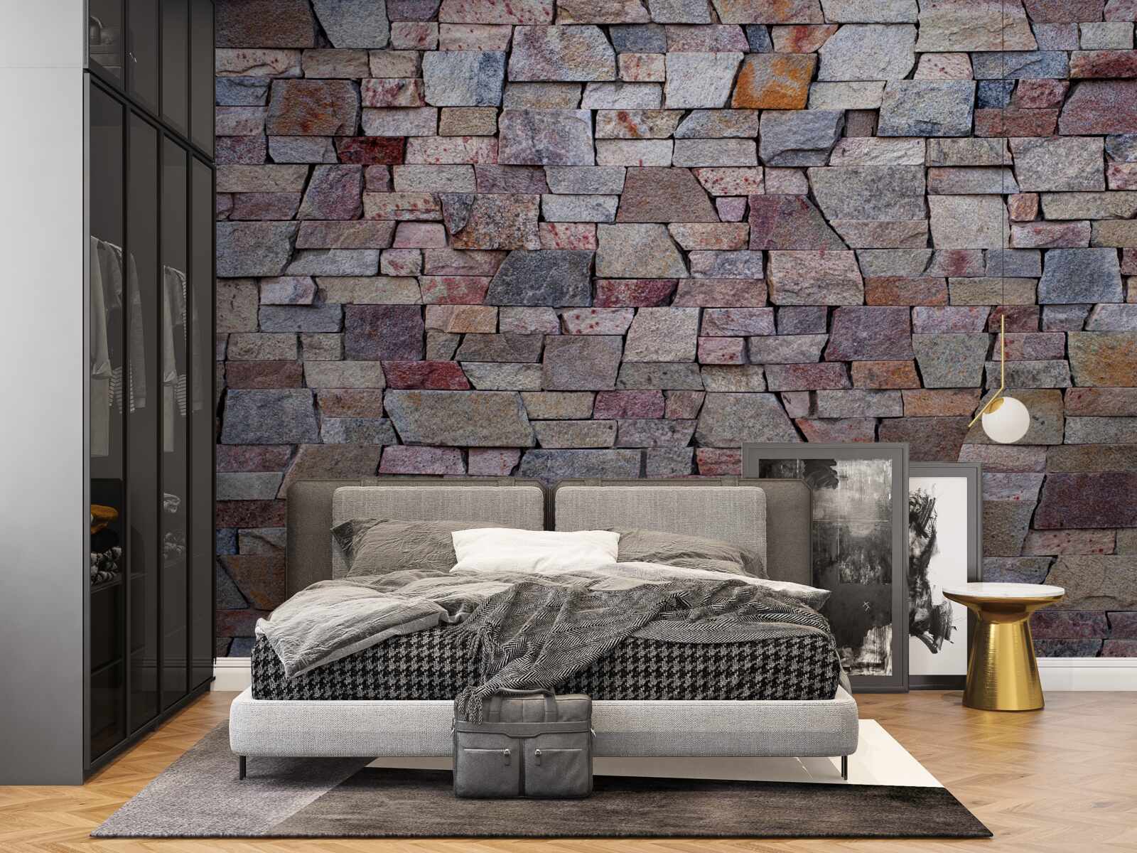 Фотошпалери будівництво сільських кам'яних стін