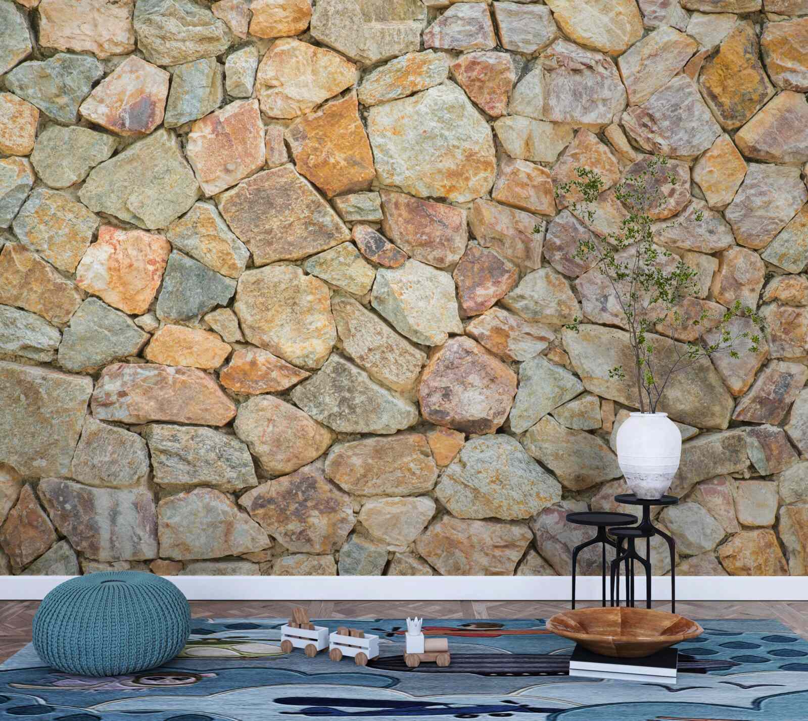 Фотошпалери коричневі камені різних відтінків