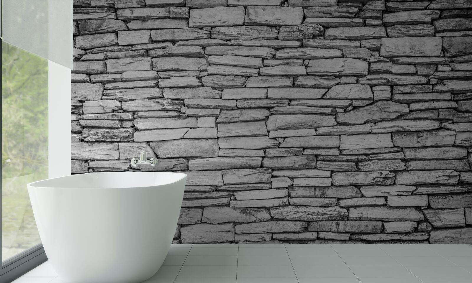 Фотошпалери структура стін із сірого каменю