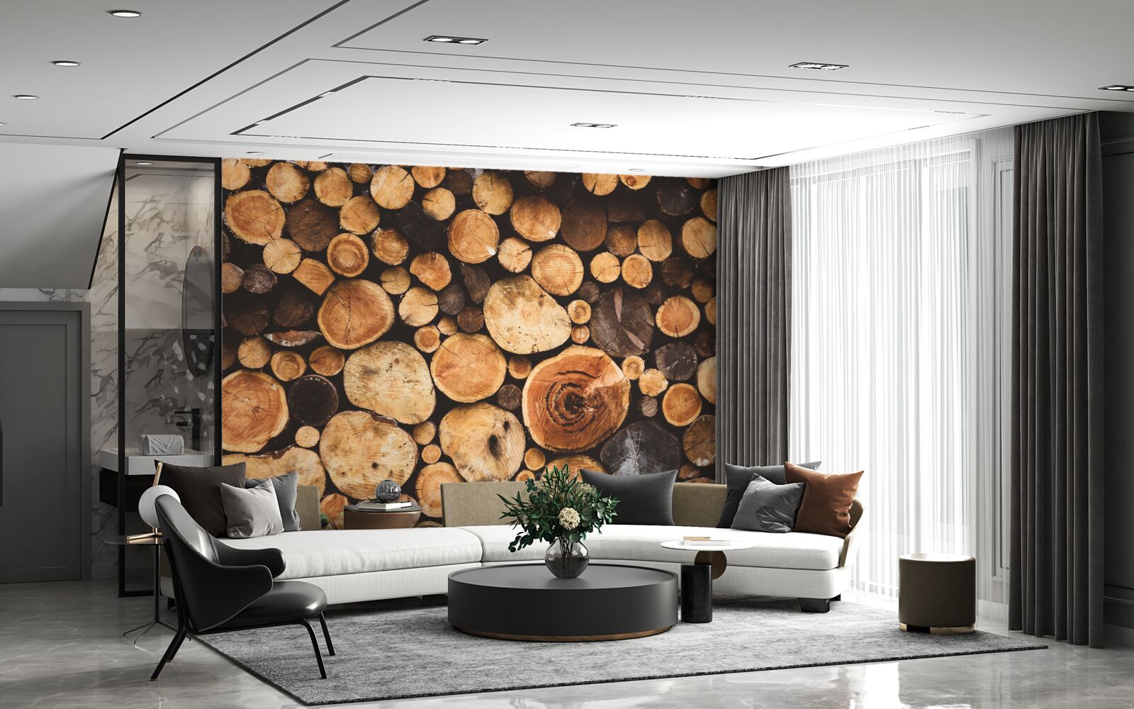 Фотошпалери суцільні рубки