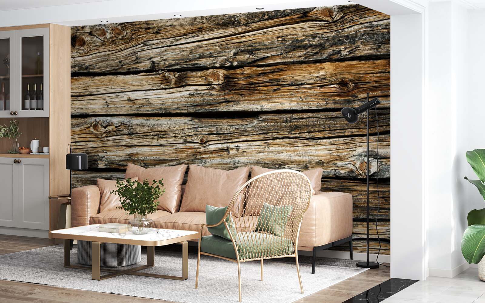 Фотошпалери автентична дерев'яна дошка в стилі ретро