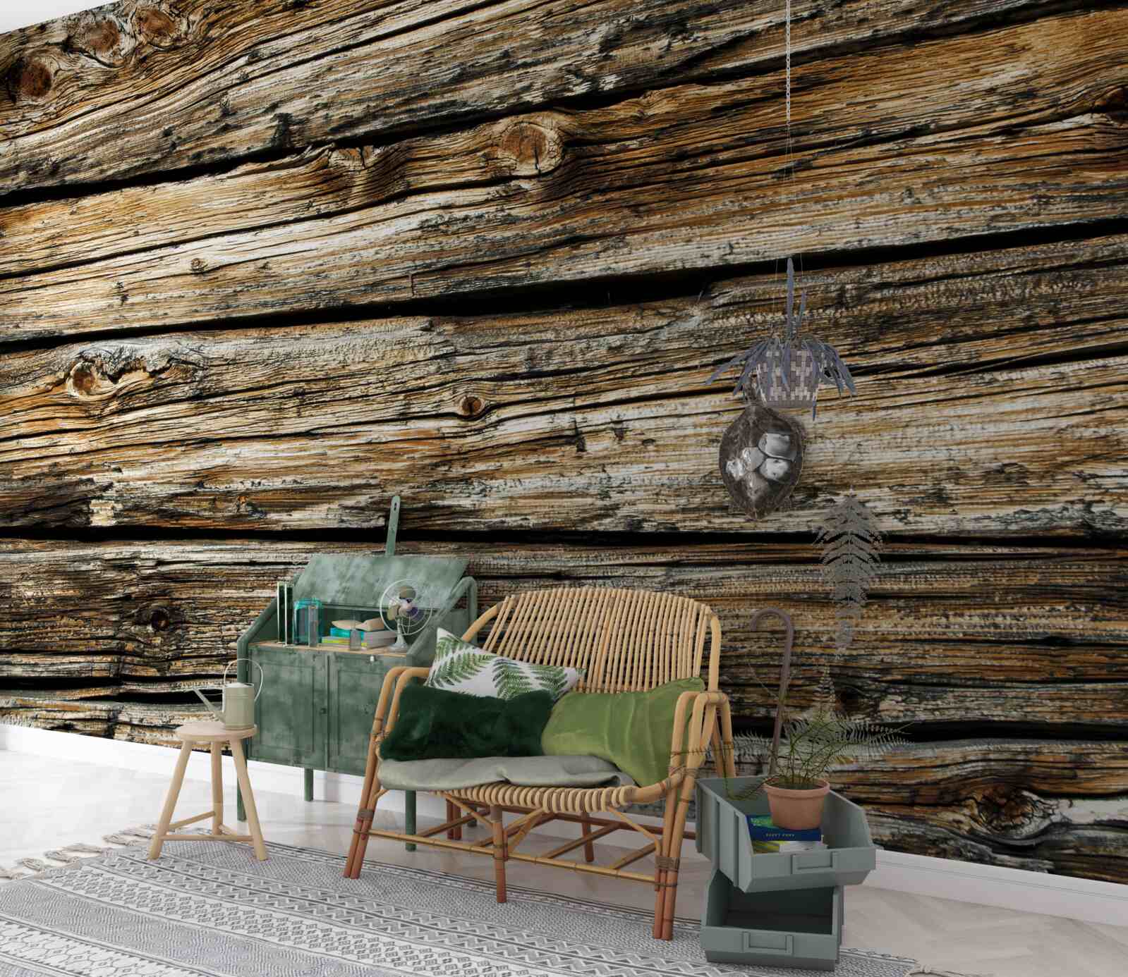 Фотошпалери автентична дерев'яна дошка в стилі ретро