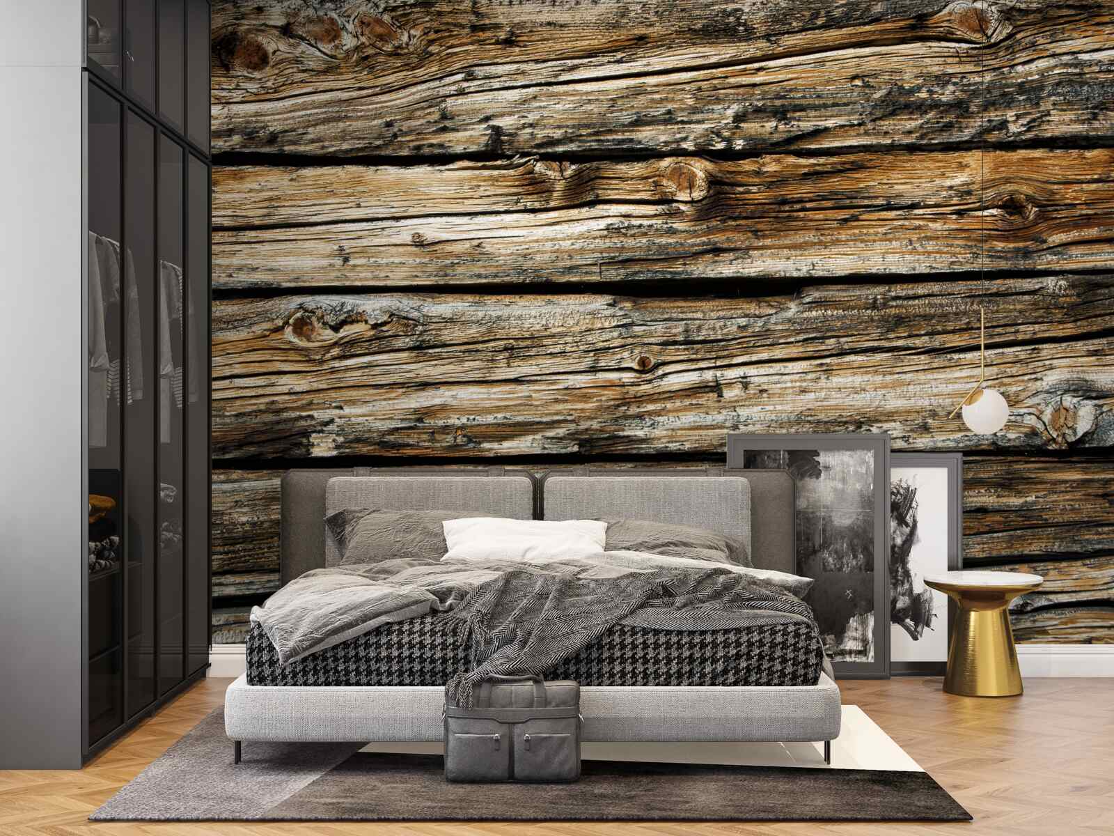 Фотошпалери автентична дерев'яна дошка в стилі ретро