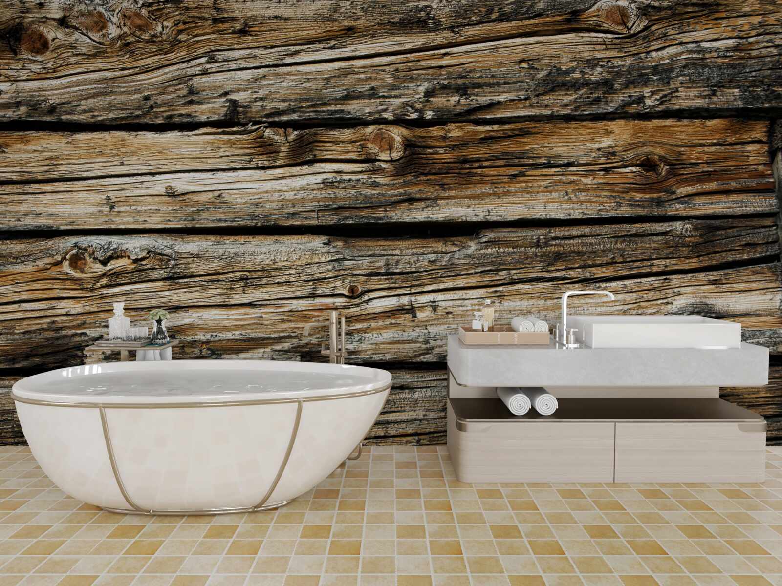 Фотошпалери автентична дерев'яна дошка в стилі ретро