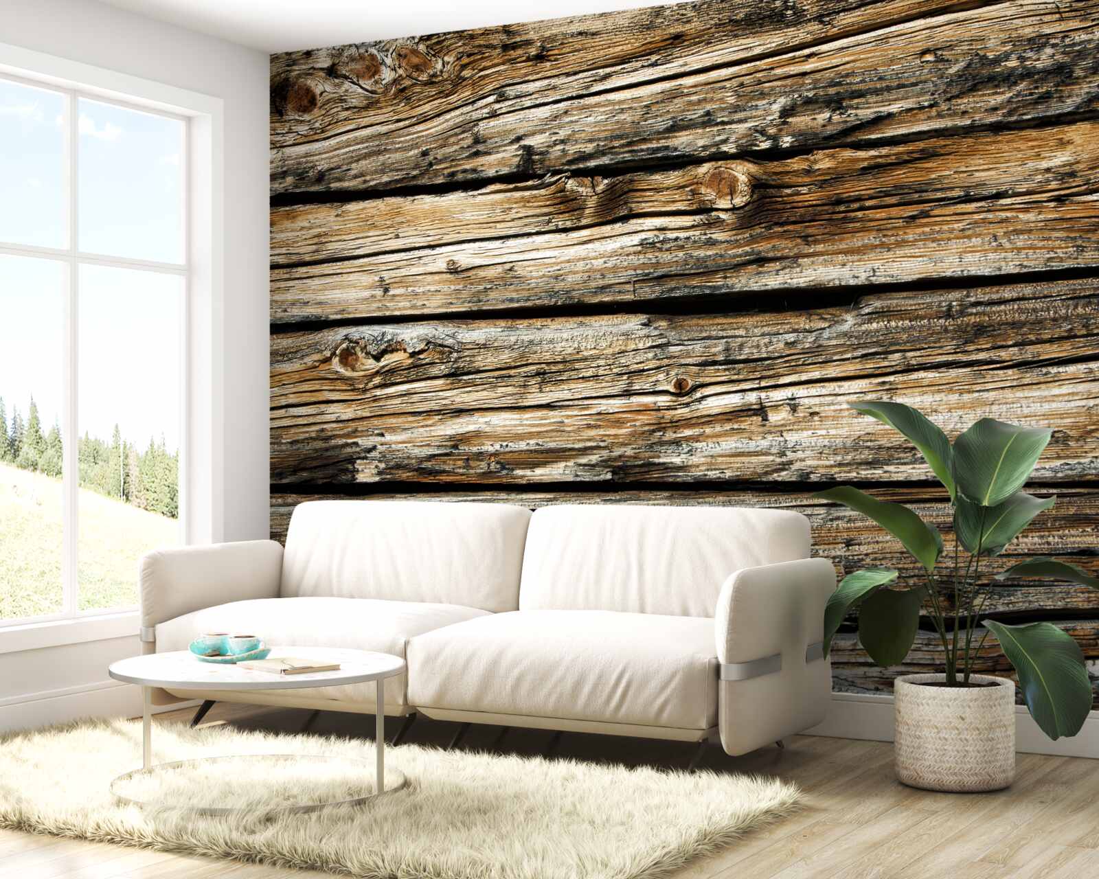 Фотошпалери автентична дерев'яна дошка в стилі ретро