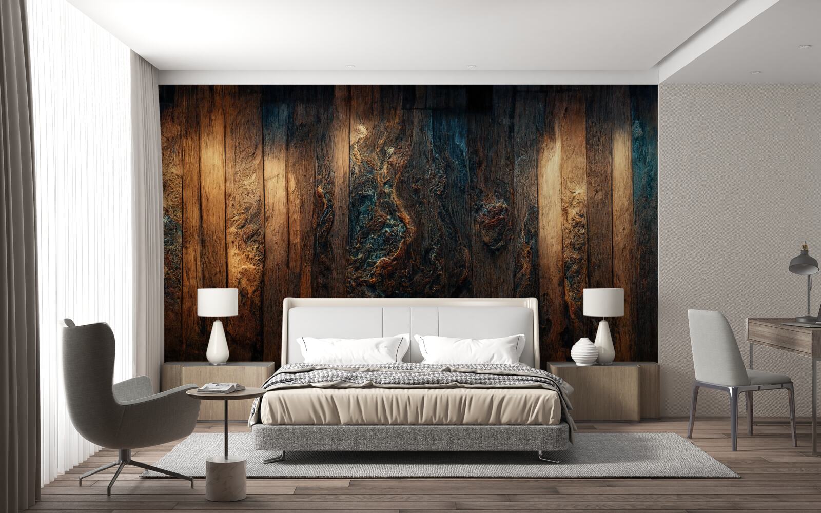 Фотошпалери фон зі старого, темного дерева