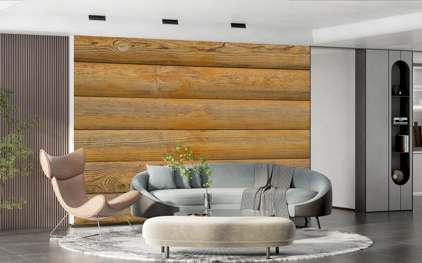 Фотошпалери Стіна викладена тюками