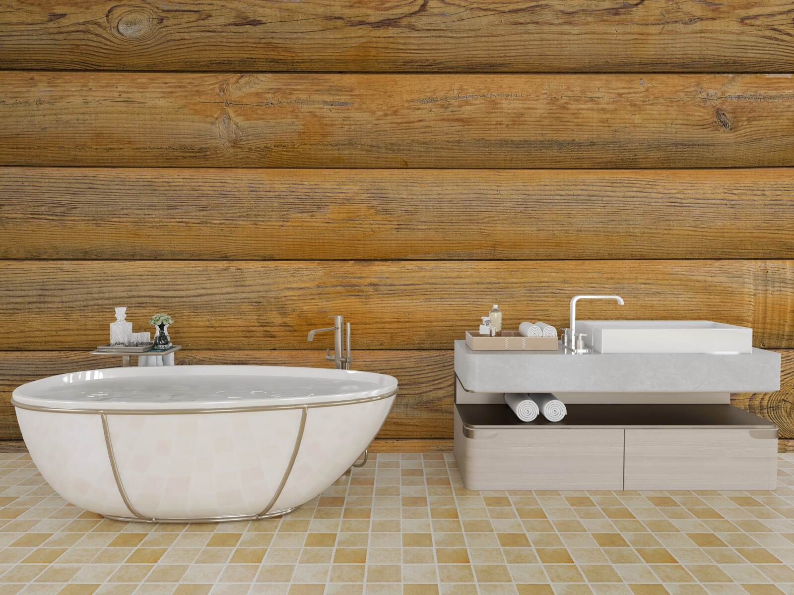 Фотошпалери Стіна викладена тюками