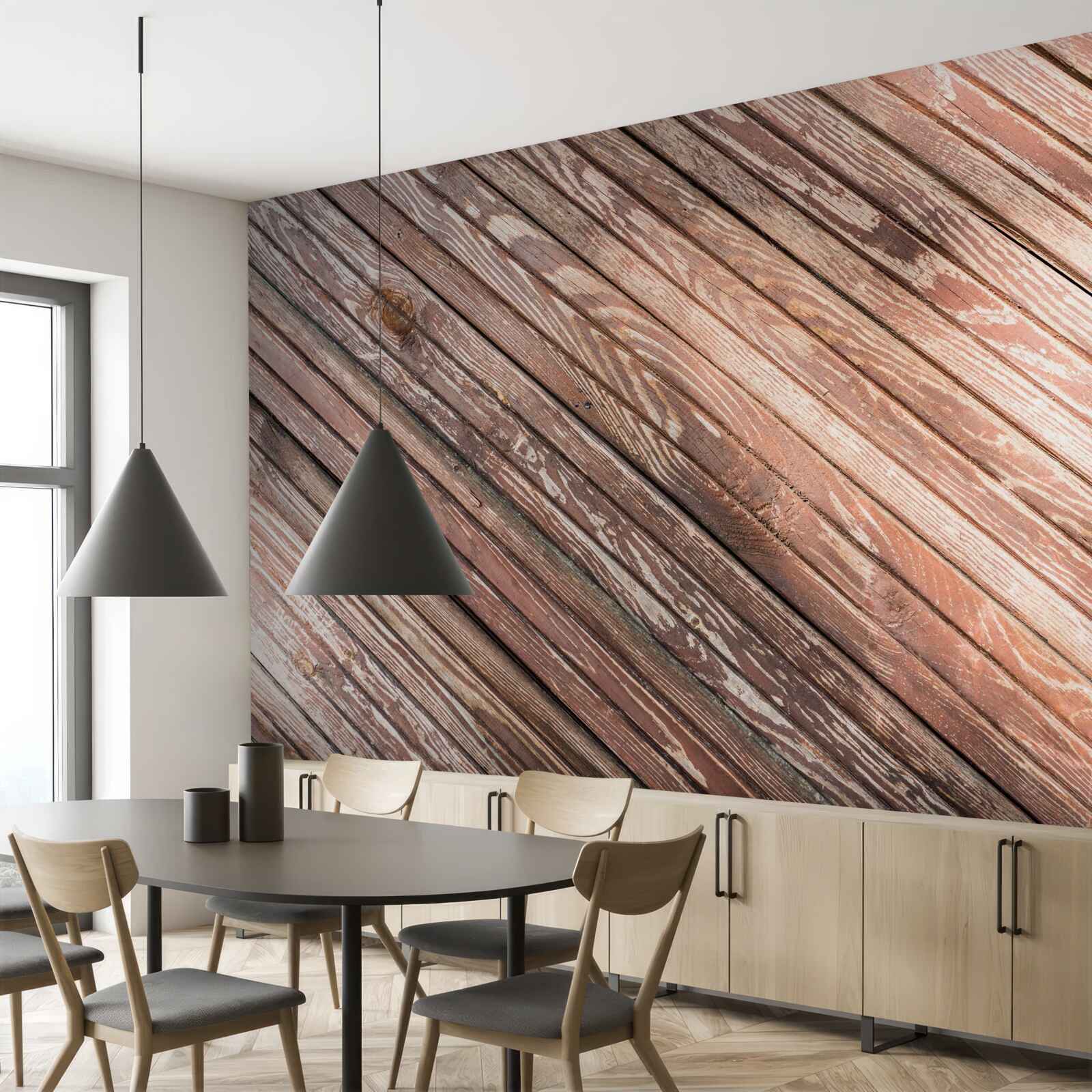 Фотошпалери вузькі дерев'яні бруски