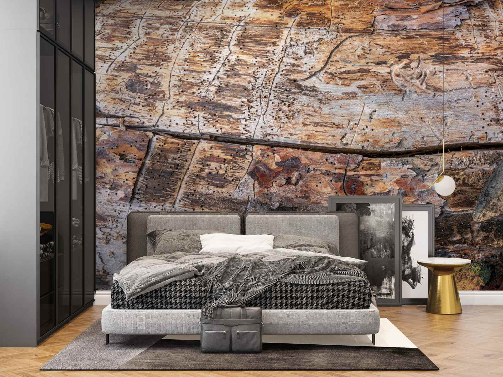 Фотошпалери структура гниючого деревного матеріалу