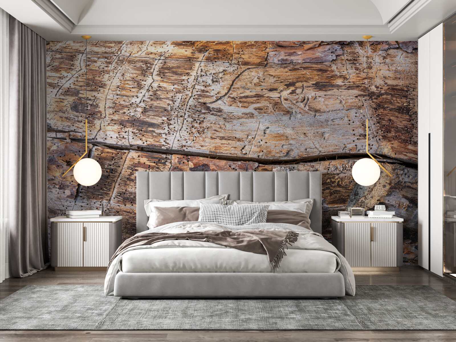 Фотошпалери структура гниючого деревного матеріалу