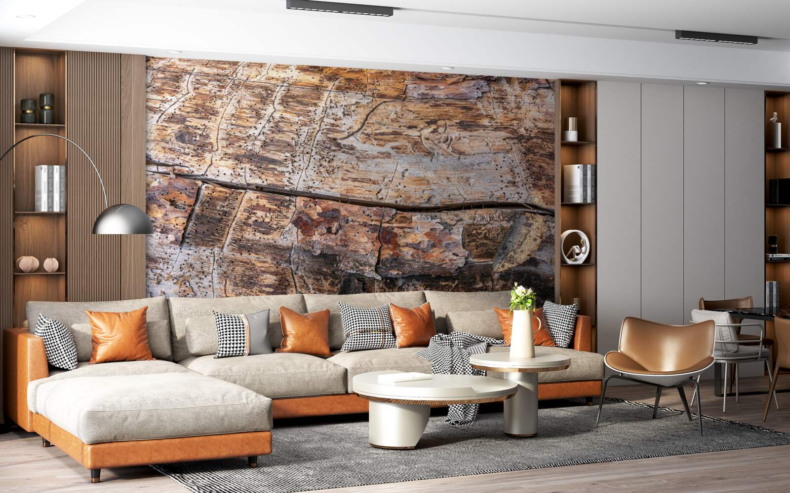 Фотошпалери структура гниючого деревного матеріалу