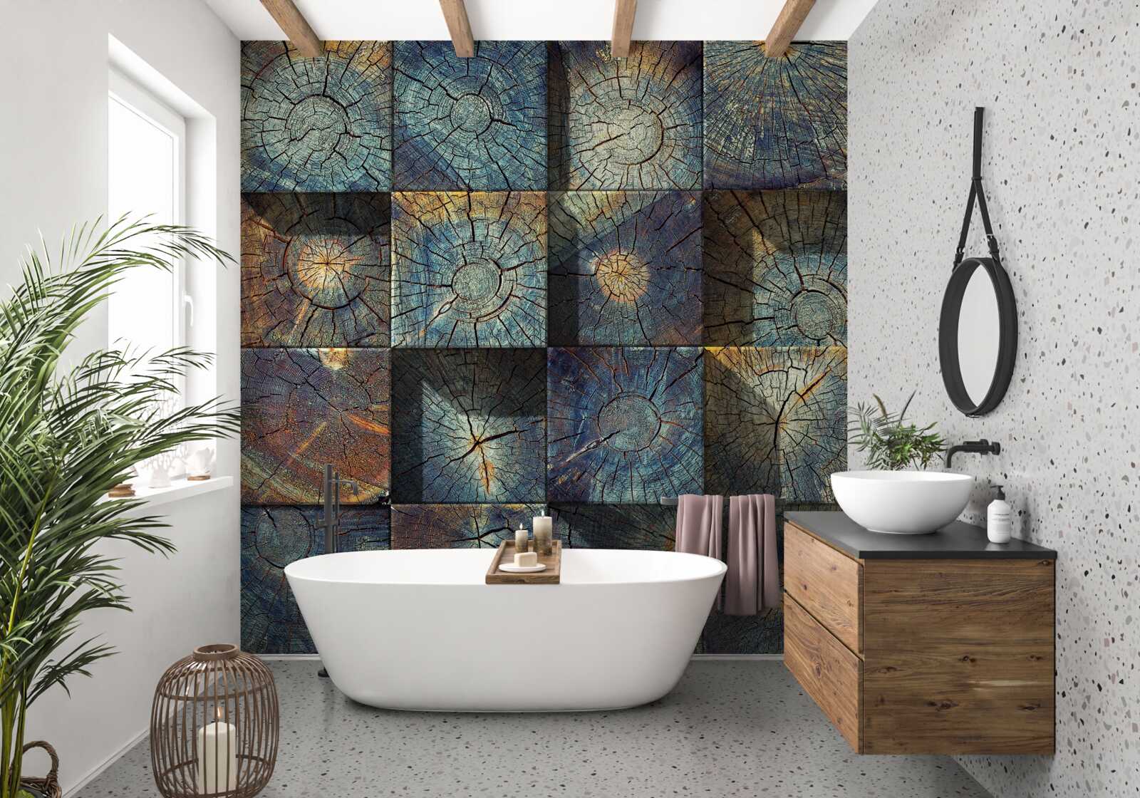 Фотошпалери мистецький об'єкт із залишків дерев