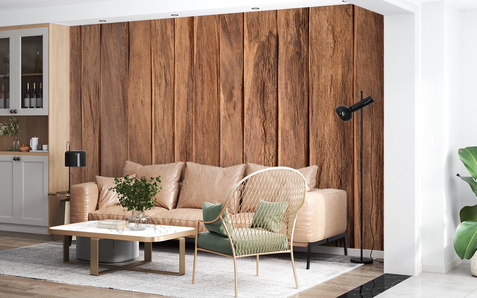 Фотошпалери фактурна дерев'яна дошка