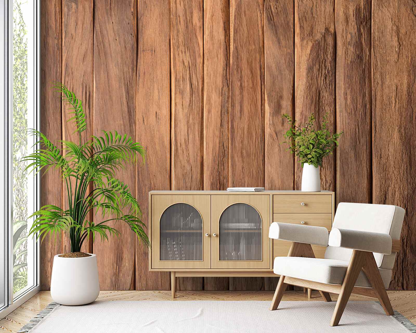 Фотошпалери фактурна дерев'яна дошка