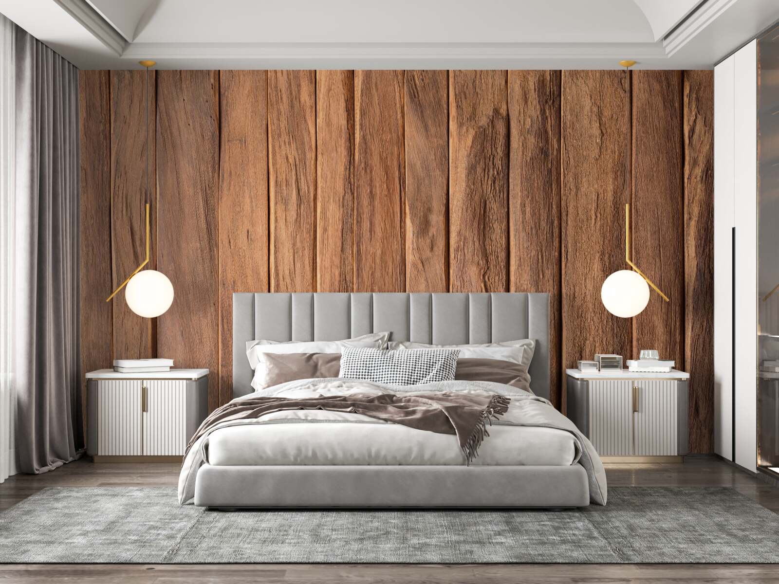 Фотошпалери фактурна дерев'яна дошка