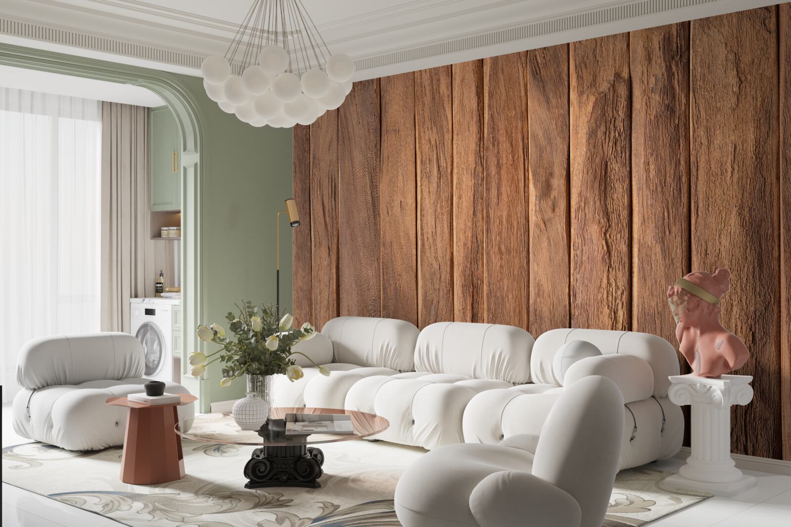 Фотошпалери фактурна дерев'яна дошка