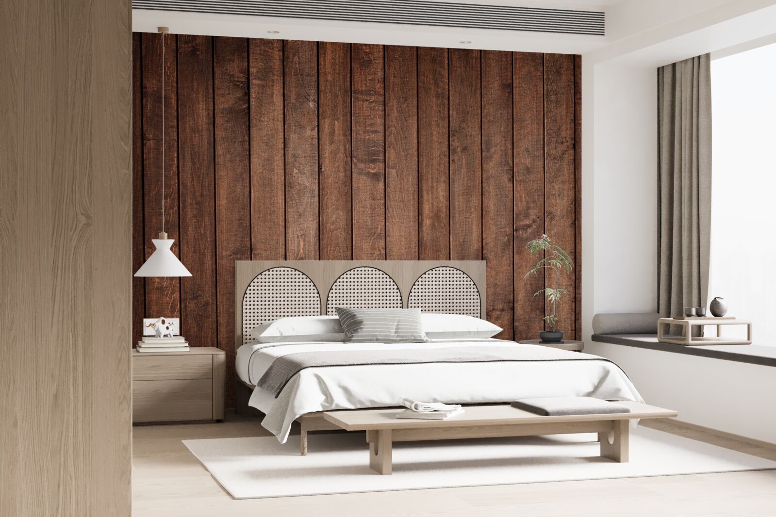 Фотошпалери паркетна дошка має привабливий темно-коричневий відтінок