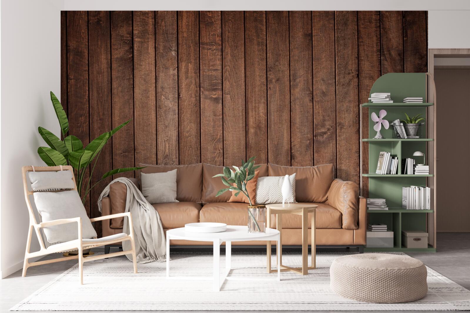 Фотошпалери паркетна дошка має привабливий темно-коричневий відтінок