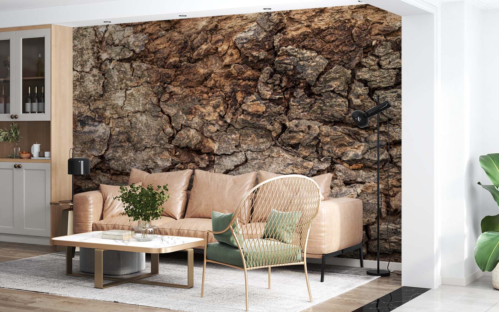 Фотошпалери автентична дерев'яна шкіра