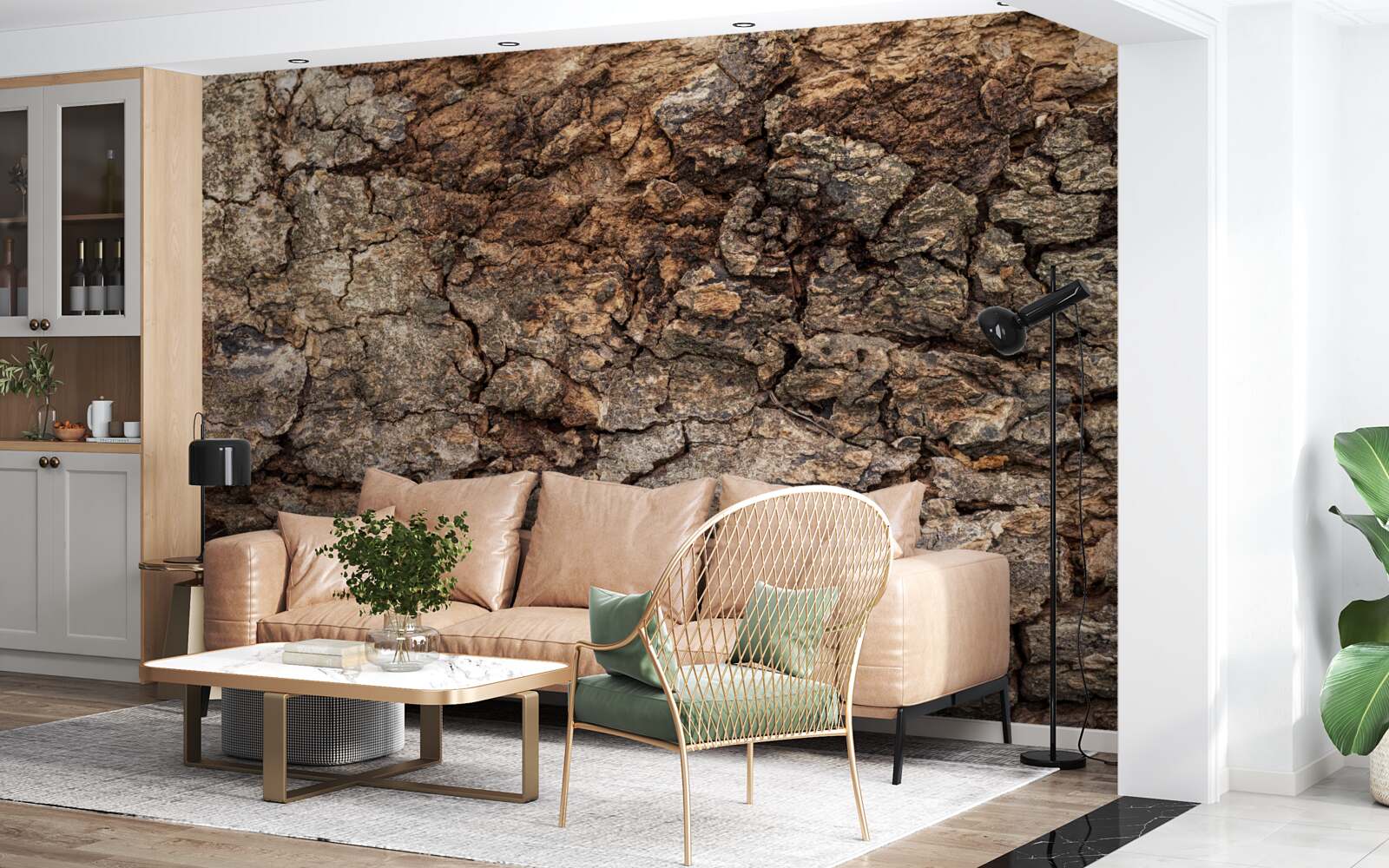 Фотошпалери автентична дерев'яна шкіра