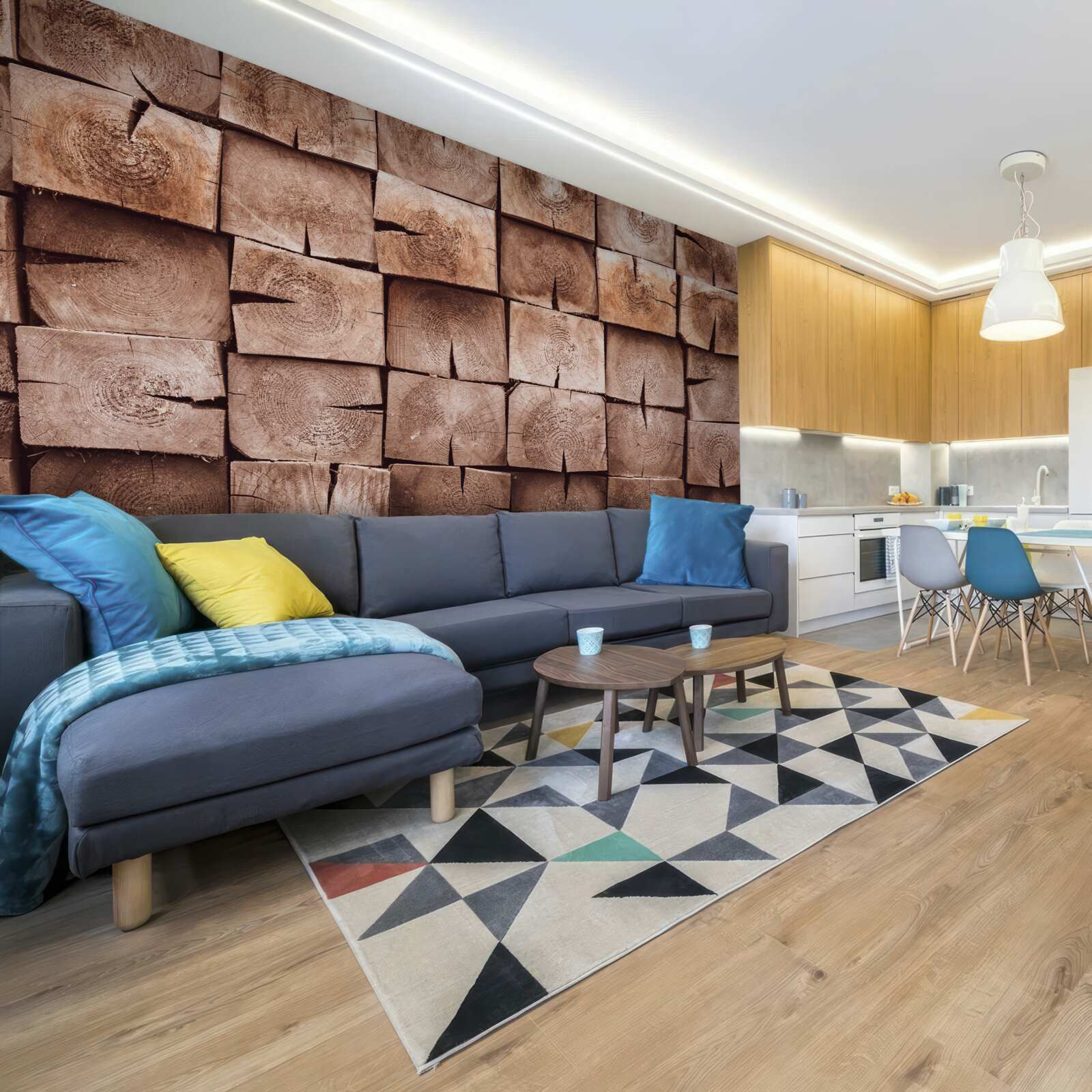 Фотошпалери купа колод