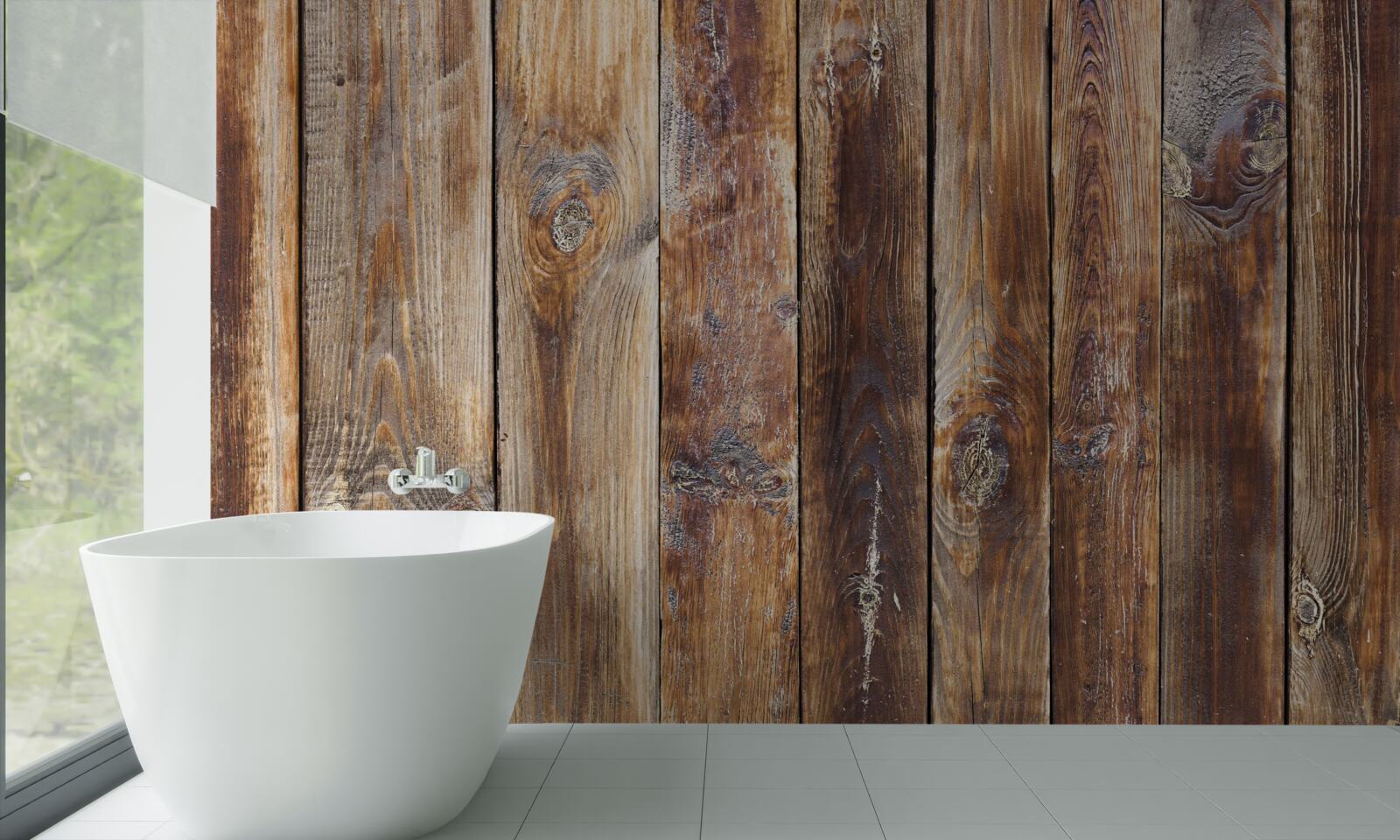 Фотошпалери балки виготовлені з темно-коричневого дерева