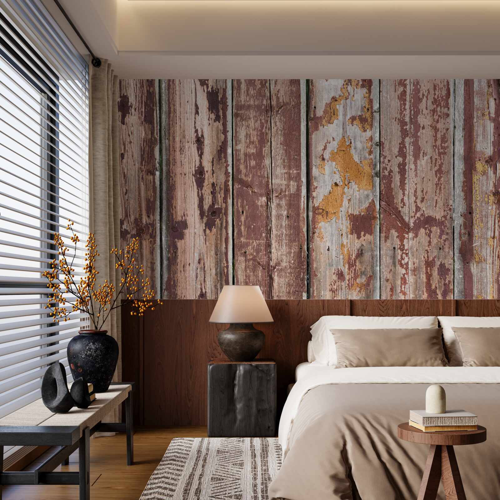 Фотошпалери дерев'яне тло, просочене вологою