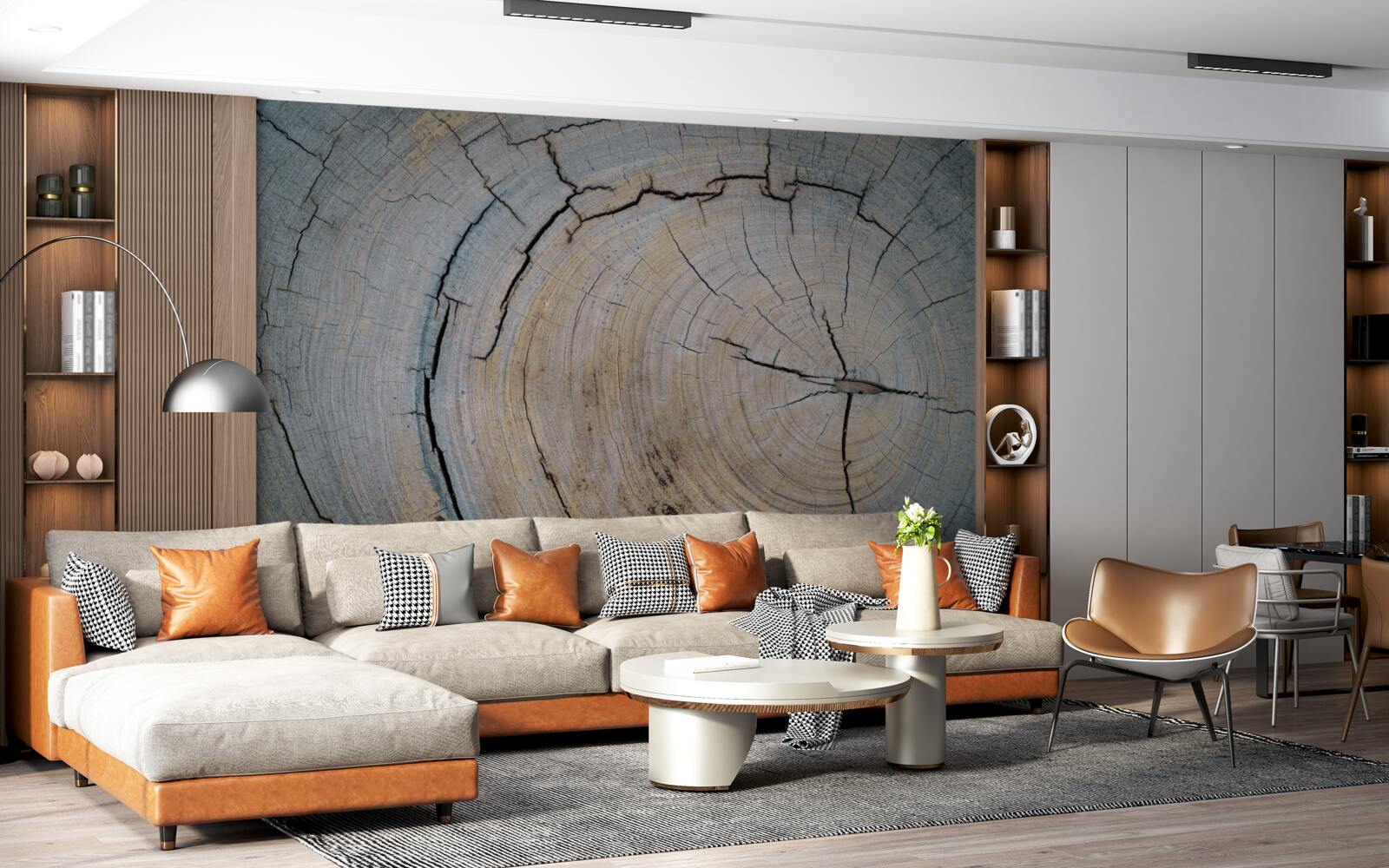 Фотошпалери детальний вигляд стовбура дерева