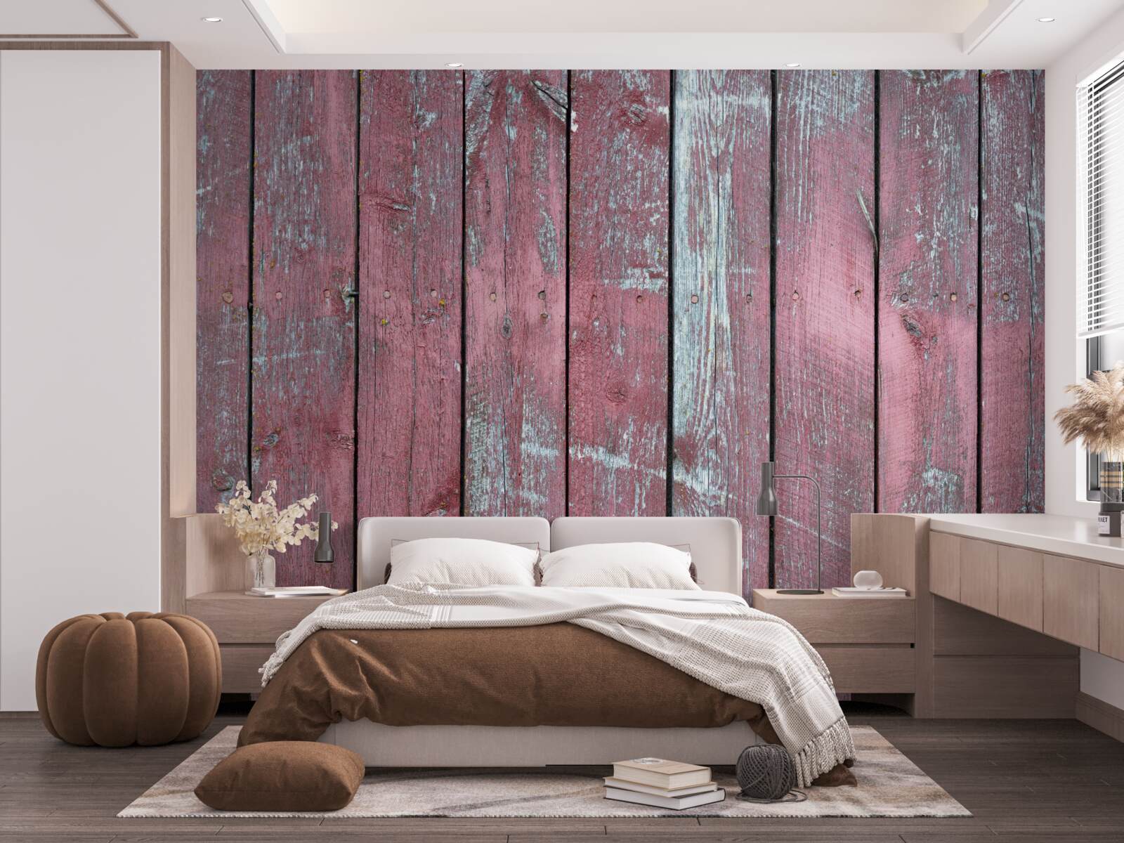 Фотошпалери дерев'яний фон у відтінку старого бузку