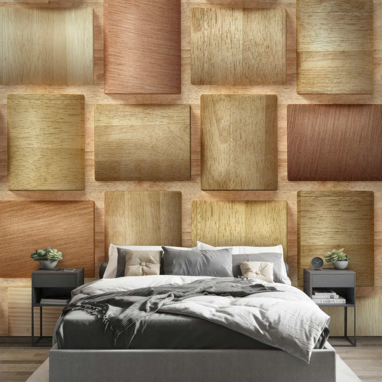 Фотошпалери різнокольорові дерев'яні кубики